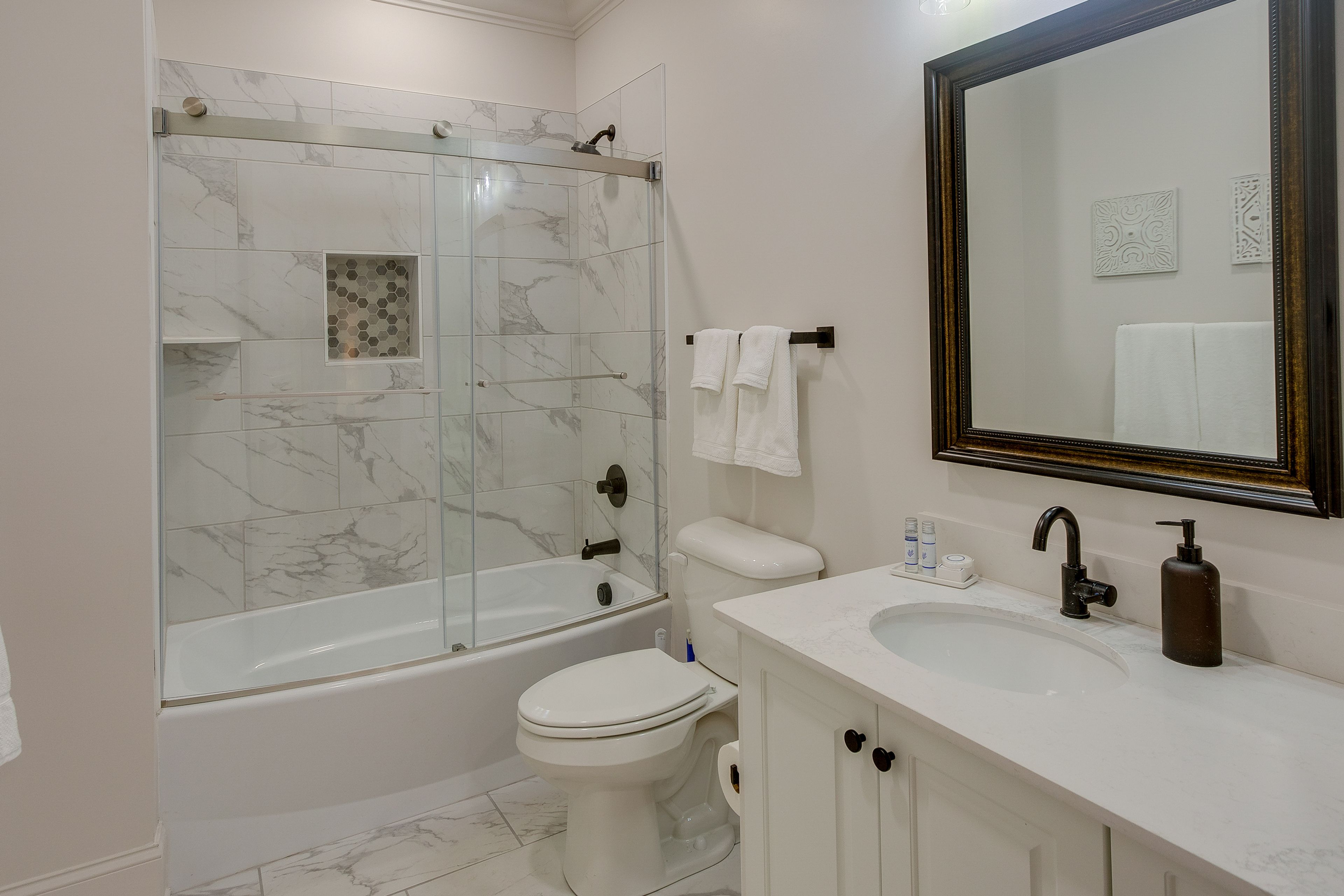 En-Suite Bathroom | Complimentary Toiletries | Hair Dryer | Iron & Board