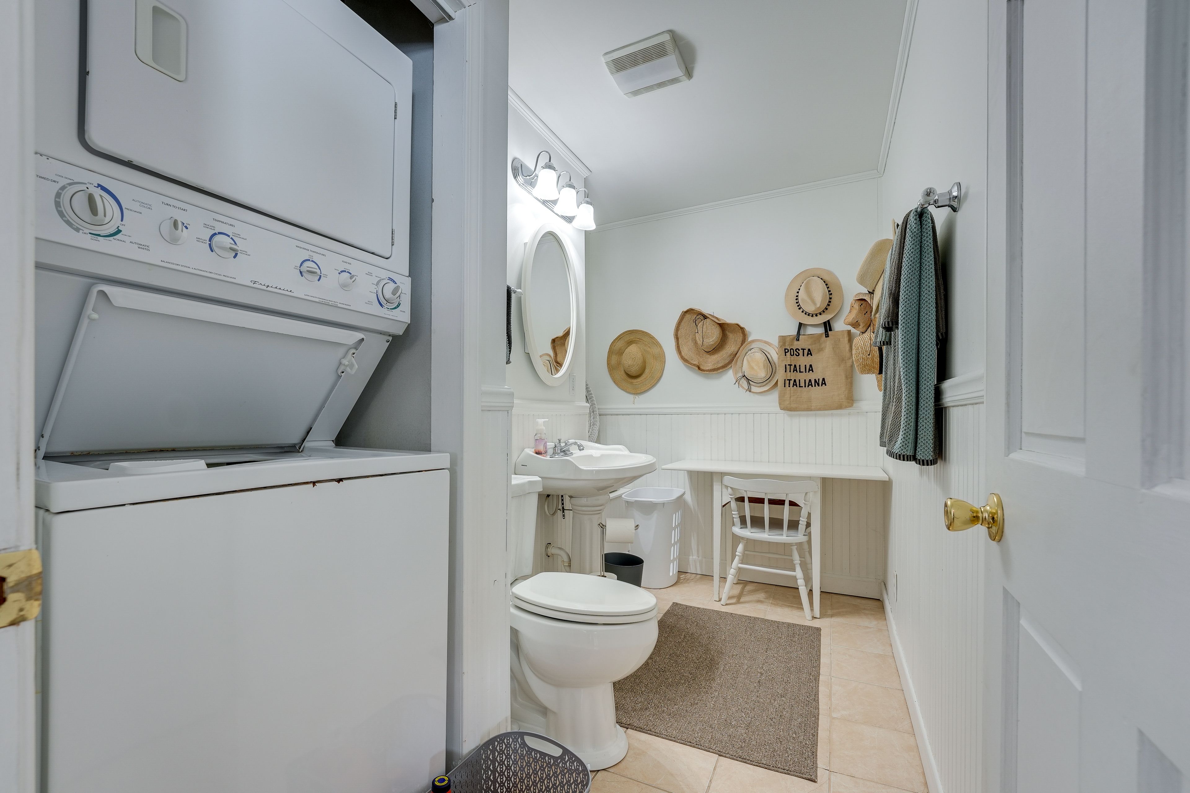 Half Bathroom | 1st Floor | Washer/Dryer | Hair Dryer | Iron/Board | Hangers