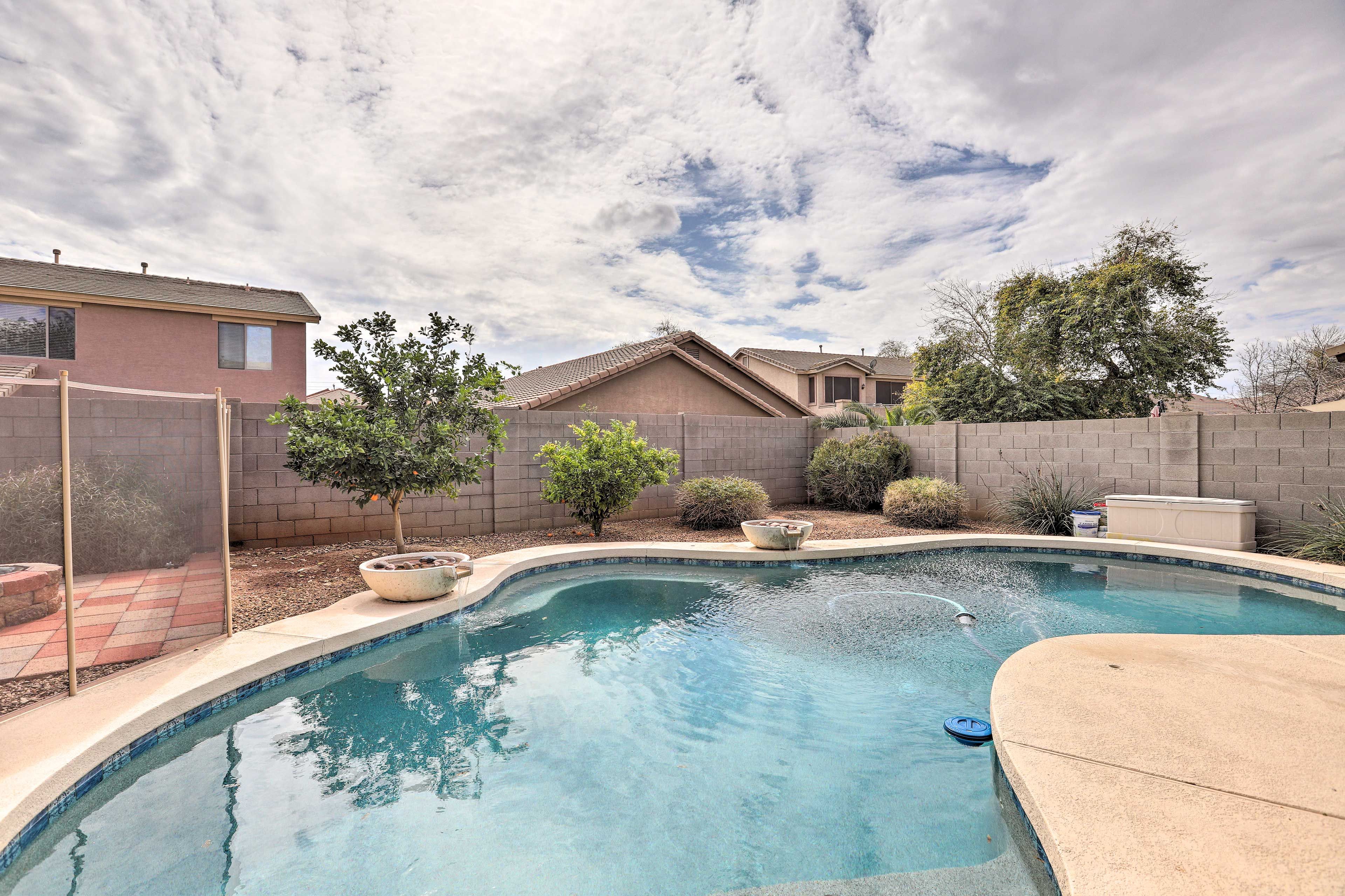 Fenced-In Pool Area | Pool Towels Provided