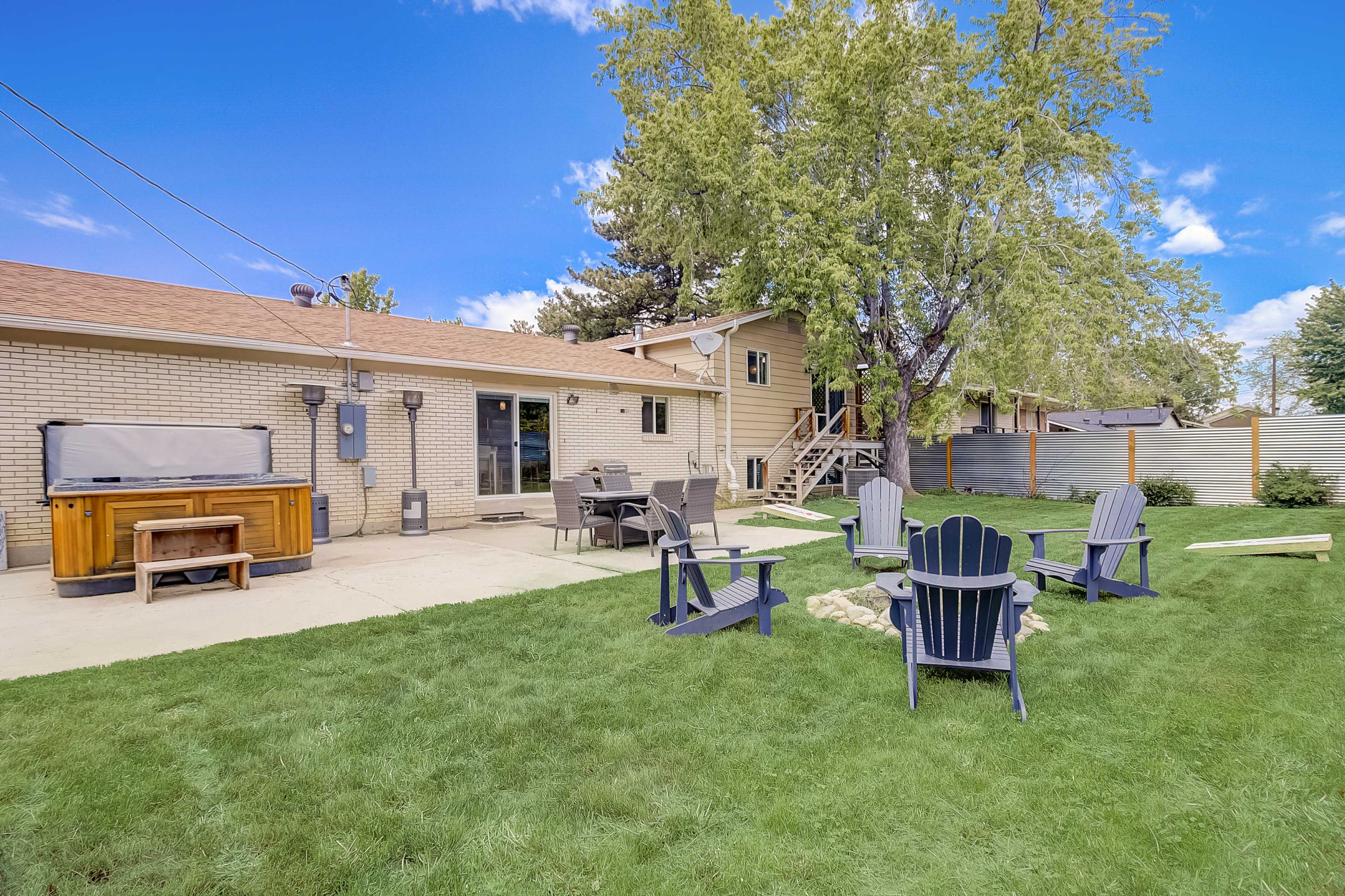 Outdoor Space | Private Hot Tub | Fire Pit