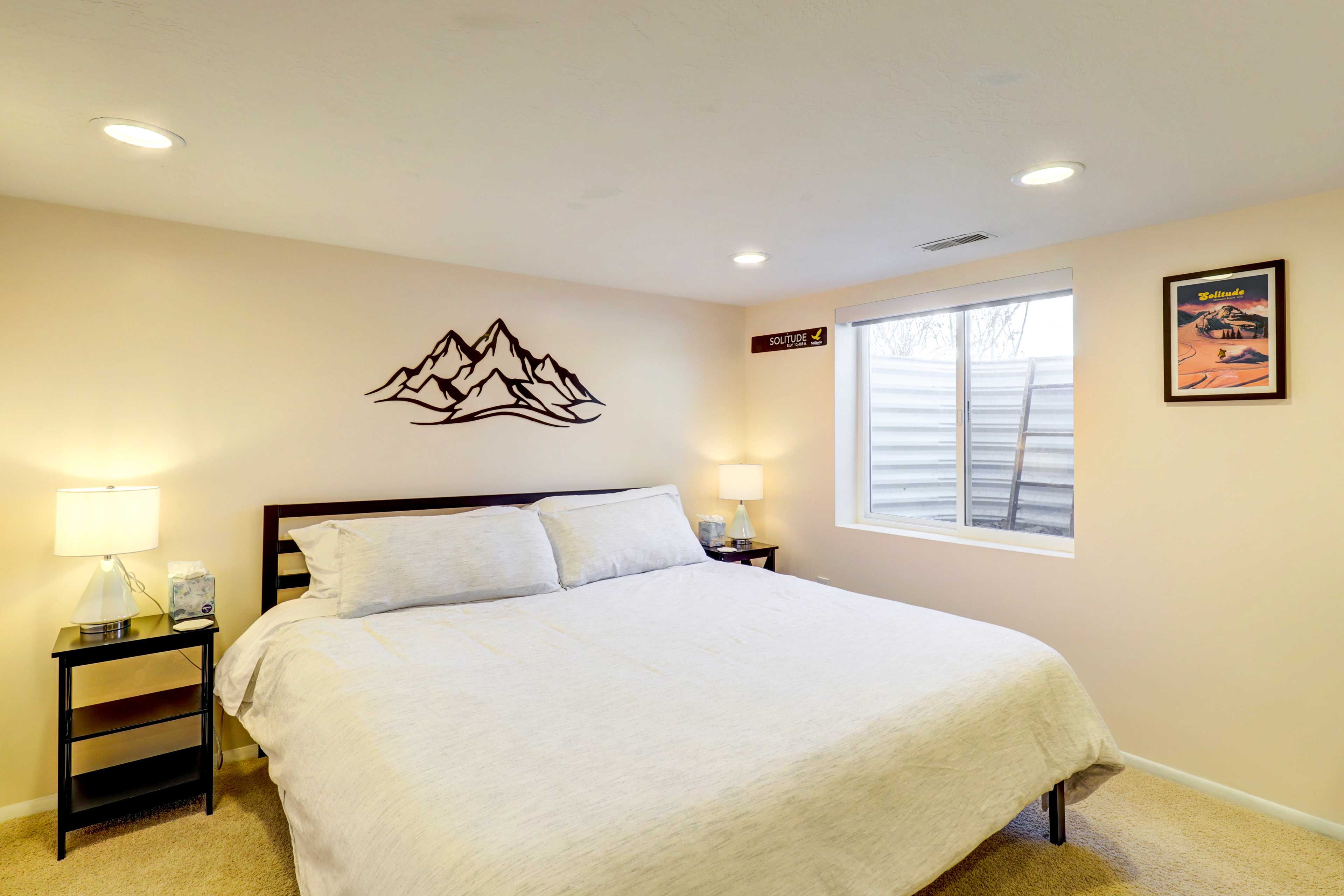 Bedroom 3 | King Bed | Basement Floor | Stairs Required