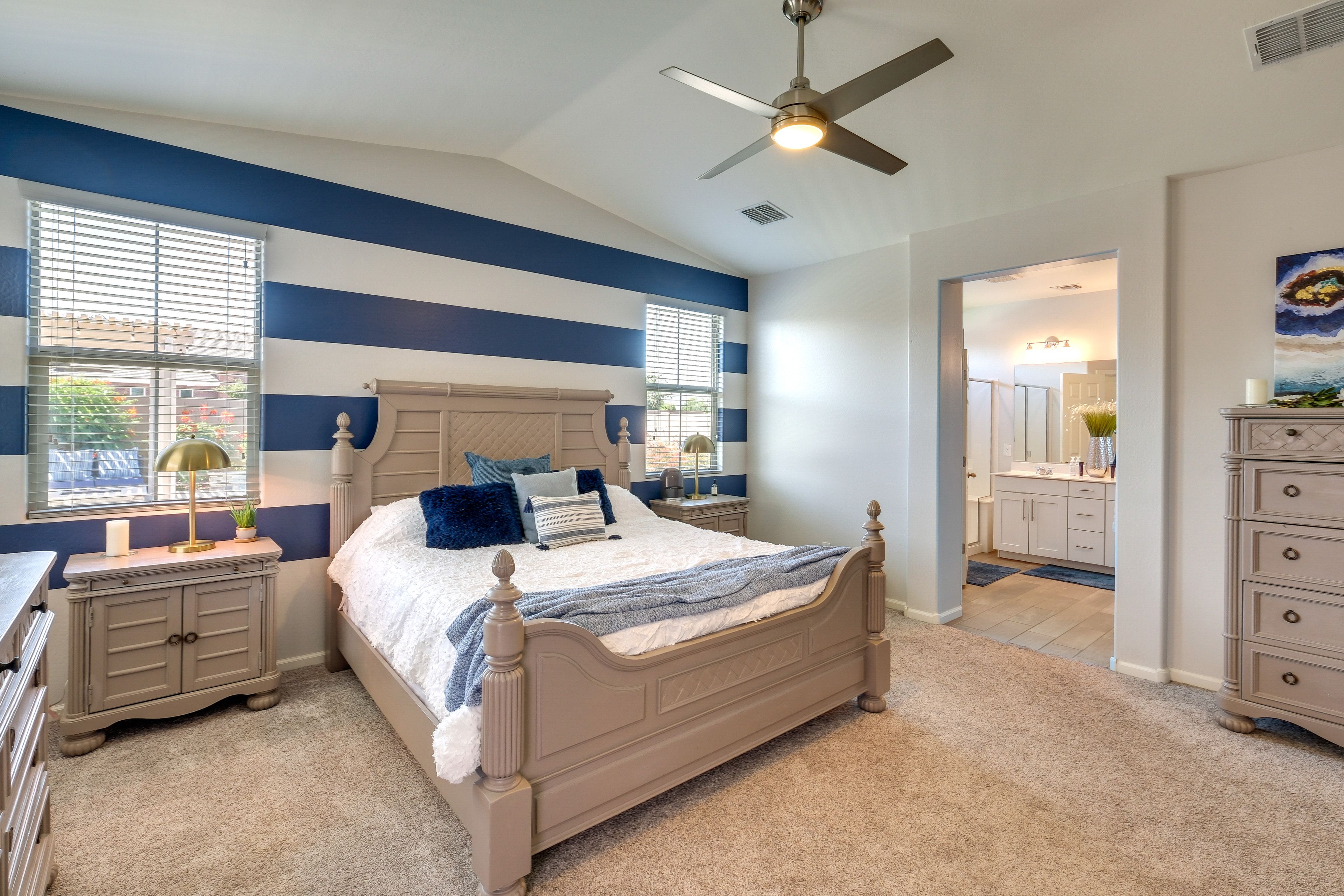 Bedroom 1 | King Bed | Linens Provided | En-Suite Bathroom