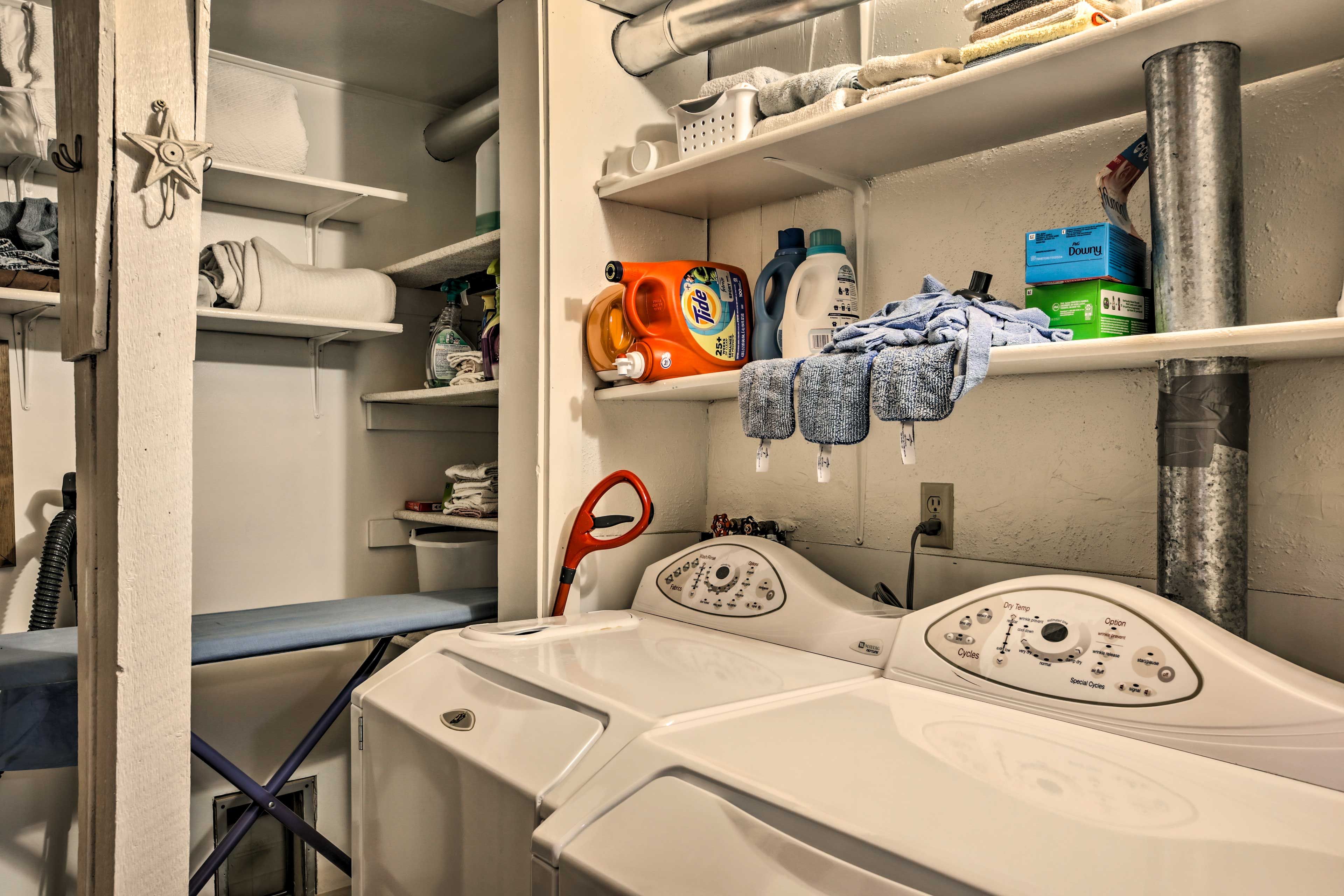 Laundry Area | Washer/Dryer | Laundry Detergent | Iron/Board