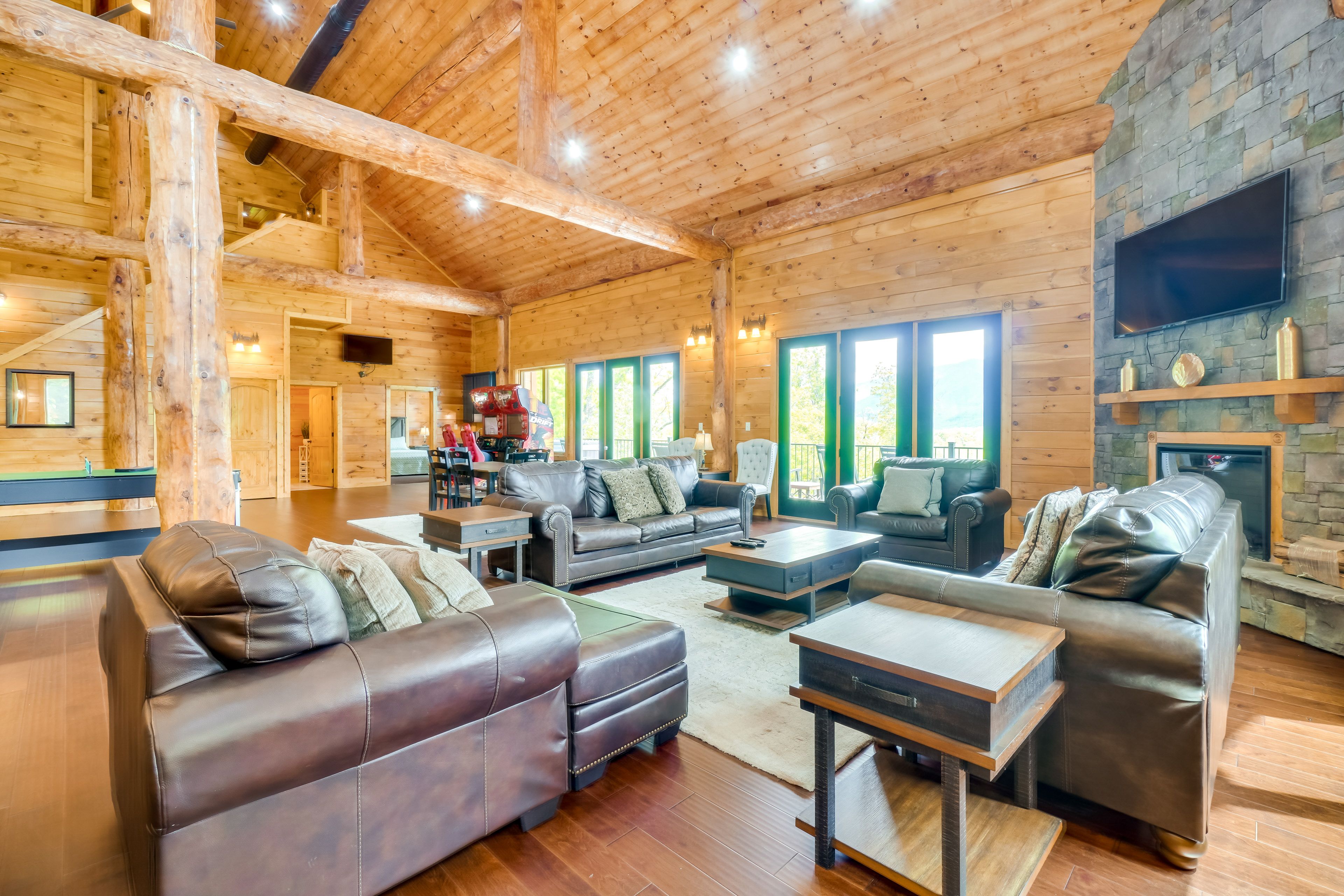 Living Room | 2 Queen Sleeper Sofas | Flat-Screen TV w/ Cable