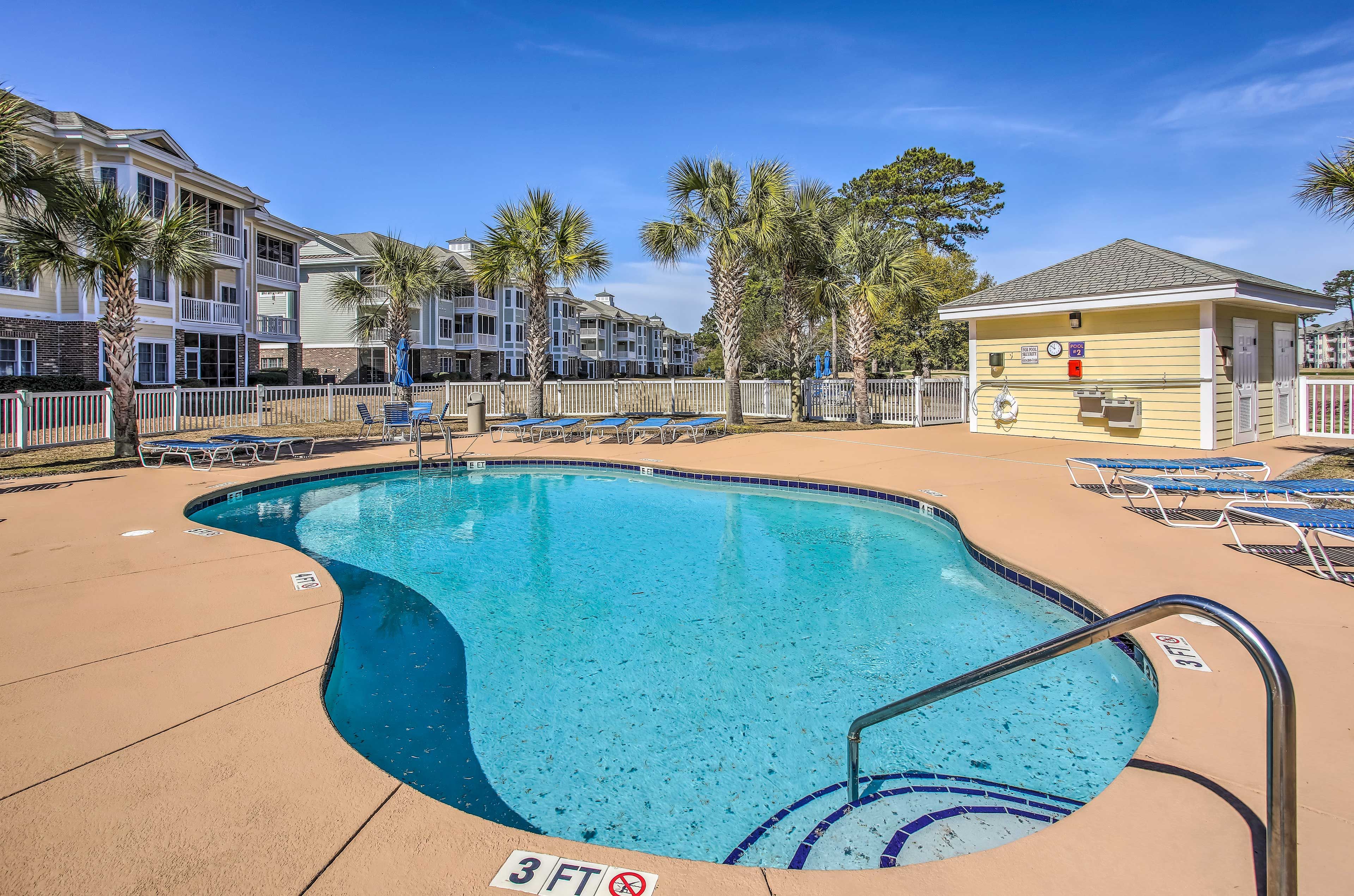 Community Pool | Access to Community Amenities | Golf Course Views