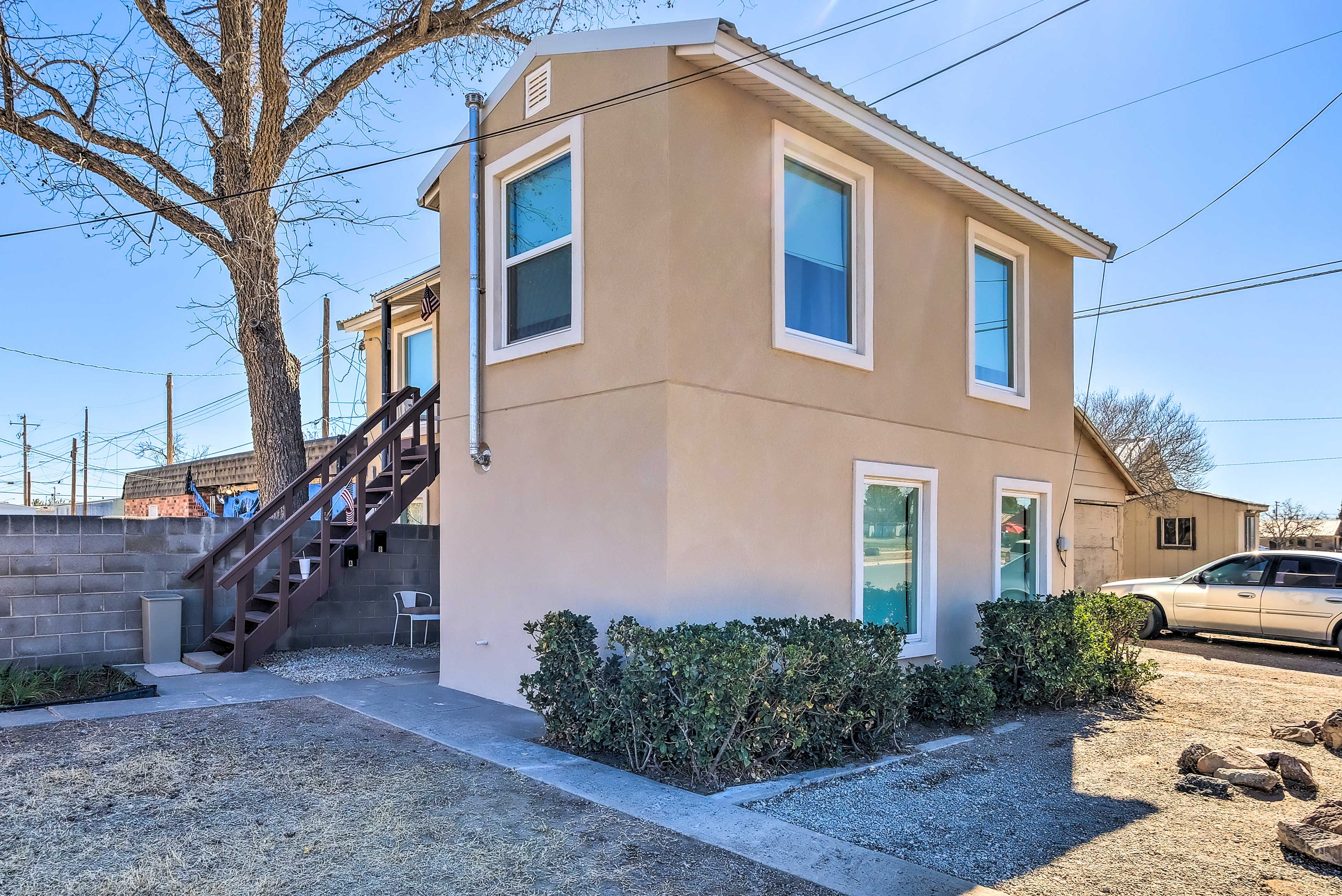 Property Exterior | 1st-Floor Unit | Free Street Parking