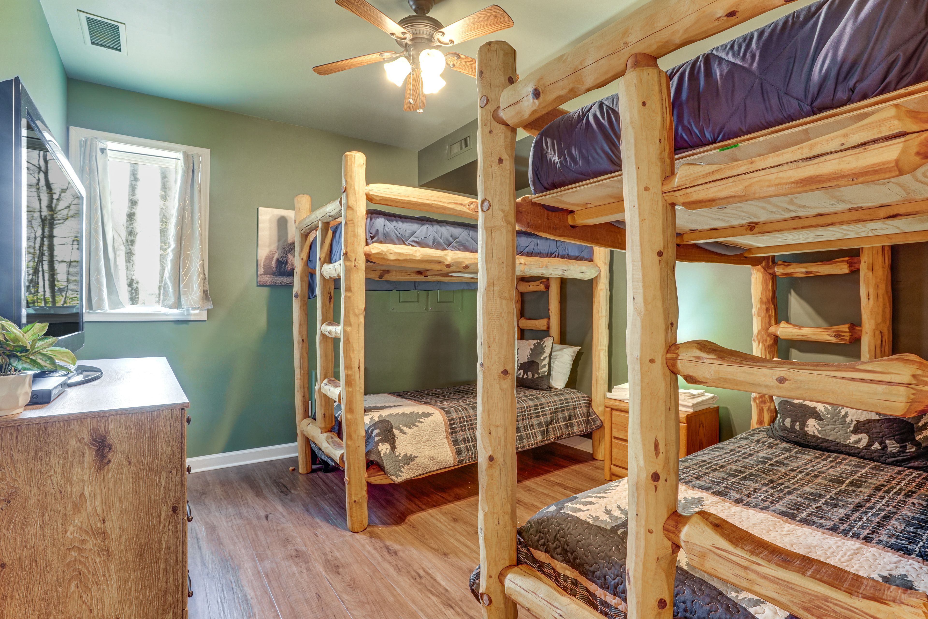 Bedroom 4 | 2 Twin Bunk Beds | Basement Level | Stairs Required