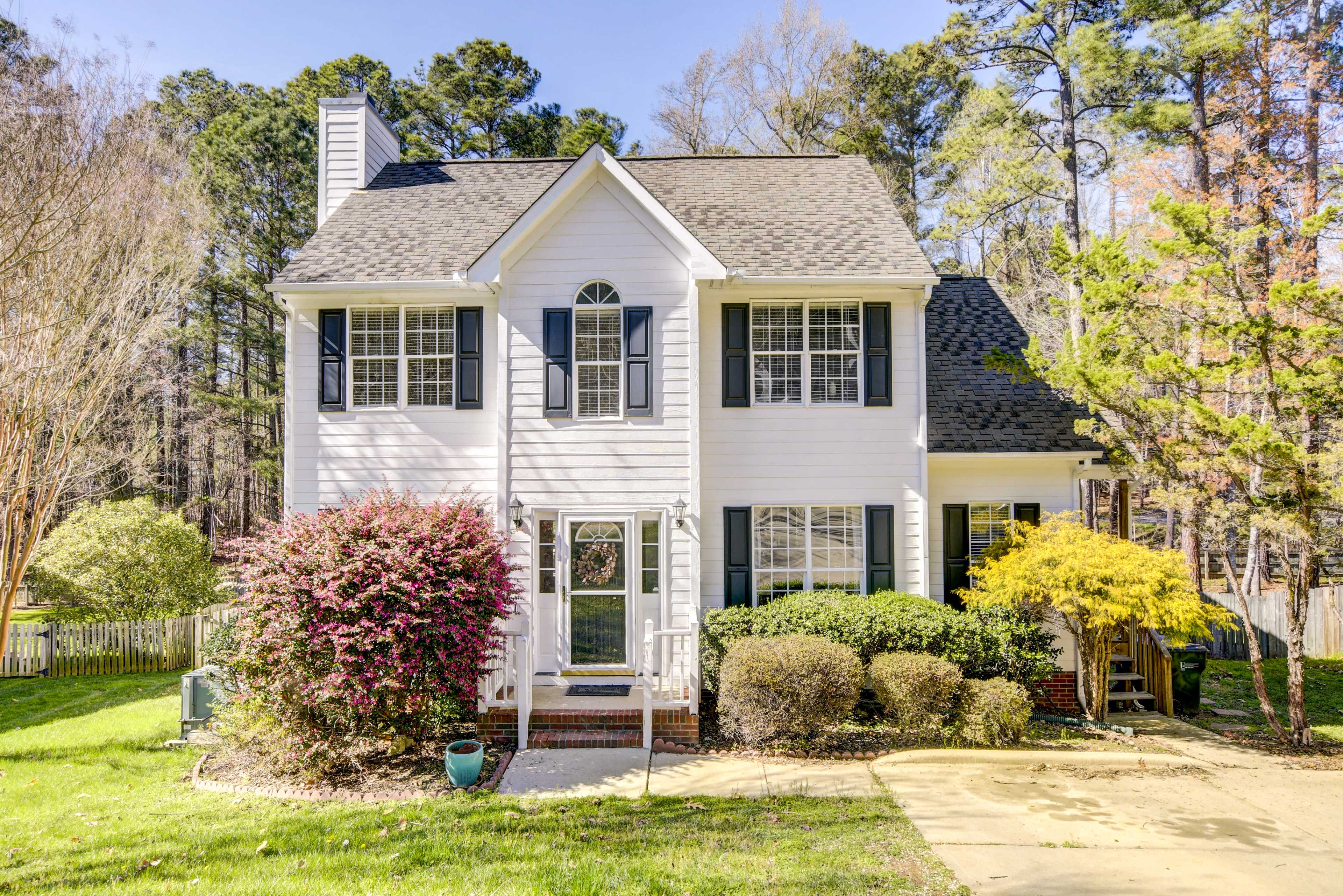 Durham Vacation Rental | 3BR | 2.5BA | 1,510 Sq Ft | 3 Steps Required