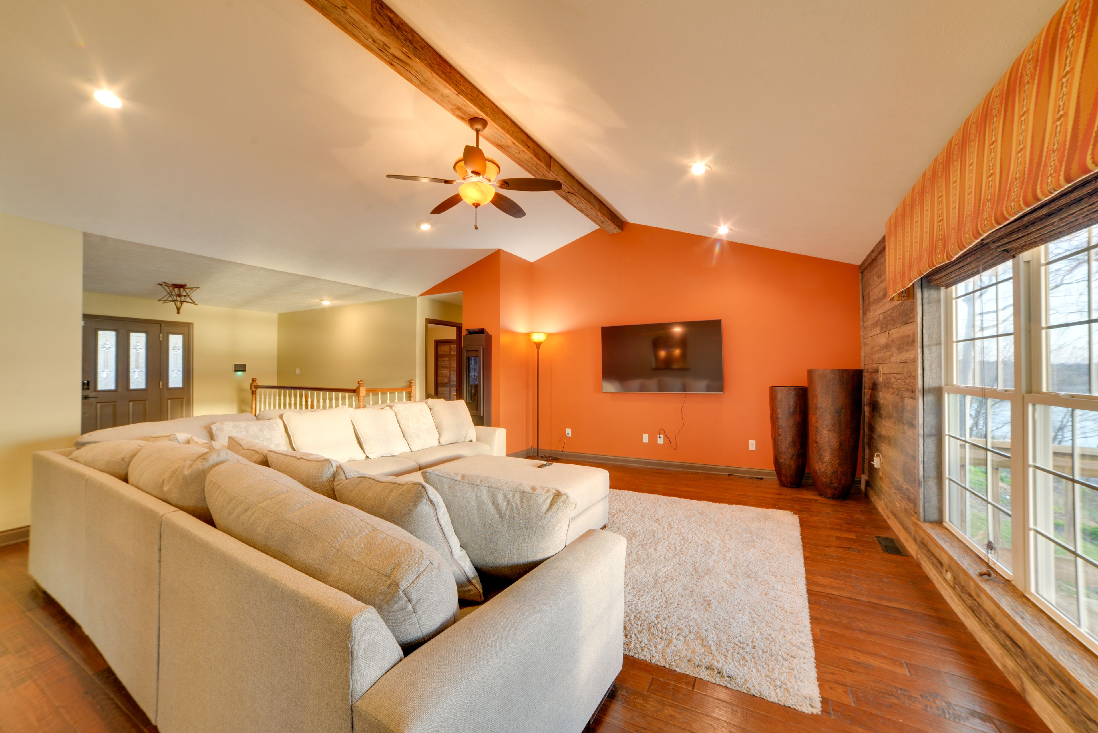 Living Area | Sectional Sleeper Sofa | Smart TV | Board Games