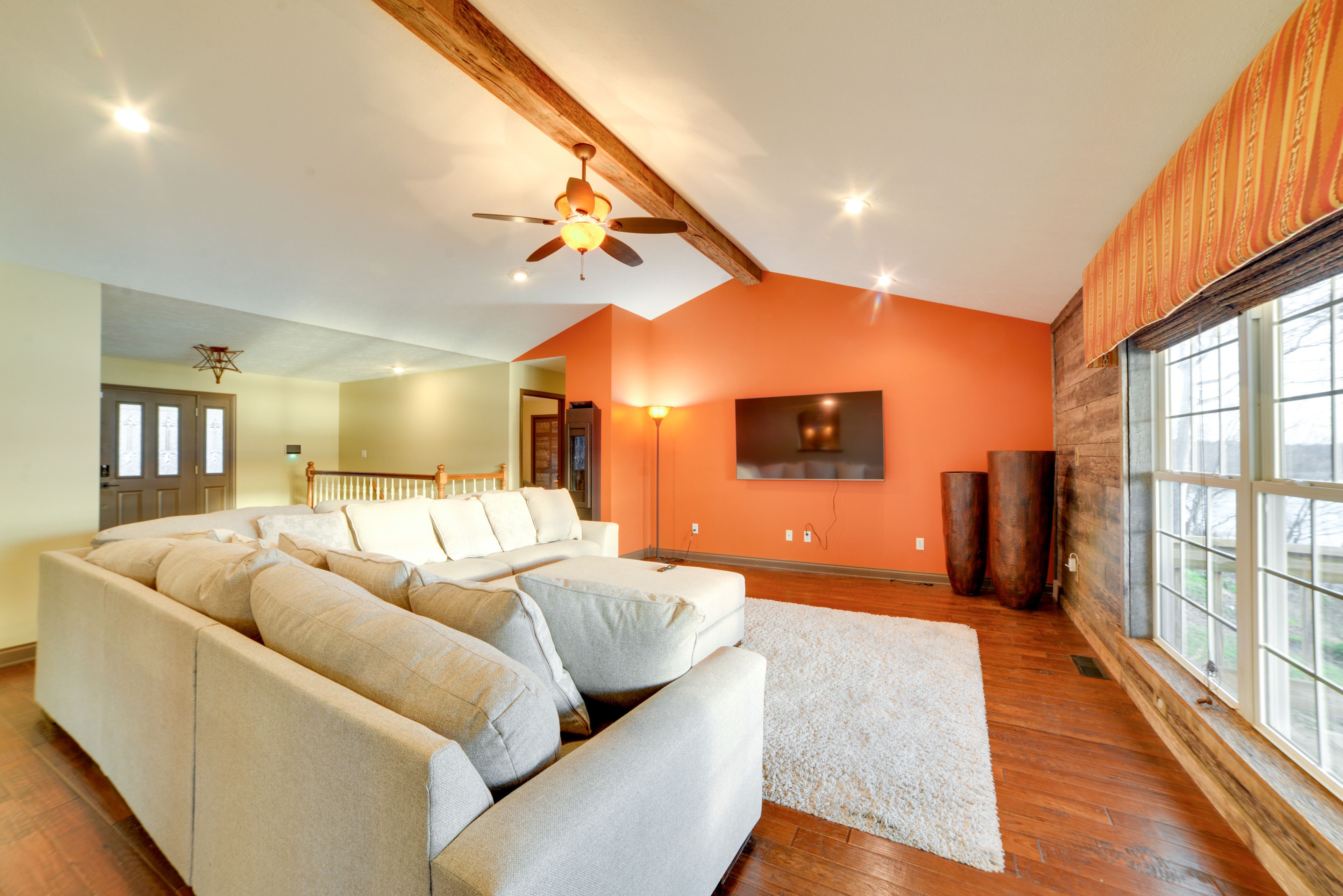 Living Area | Sectional Sleeper Sofa | Smart TV | Board Games