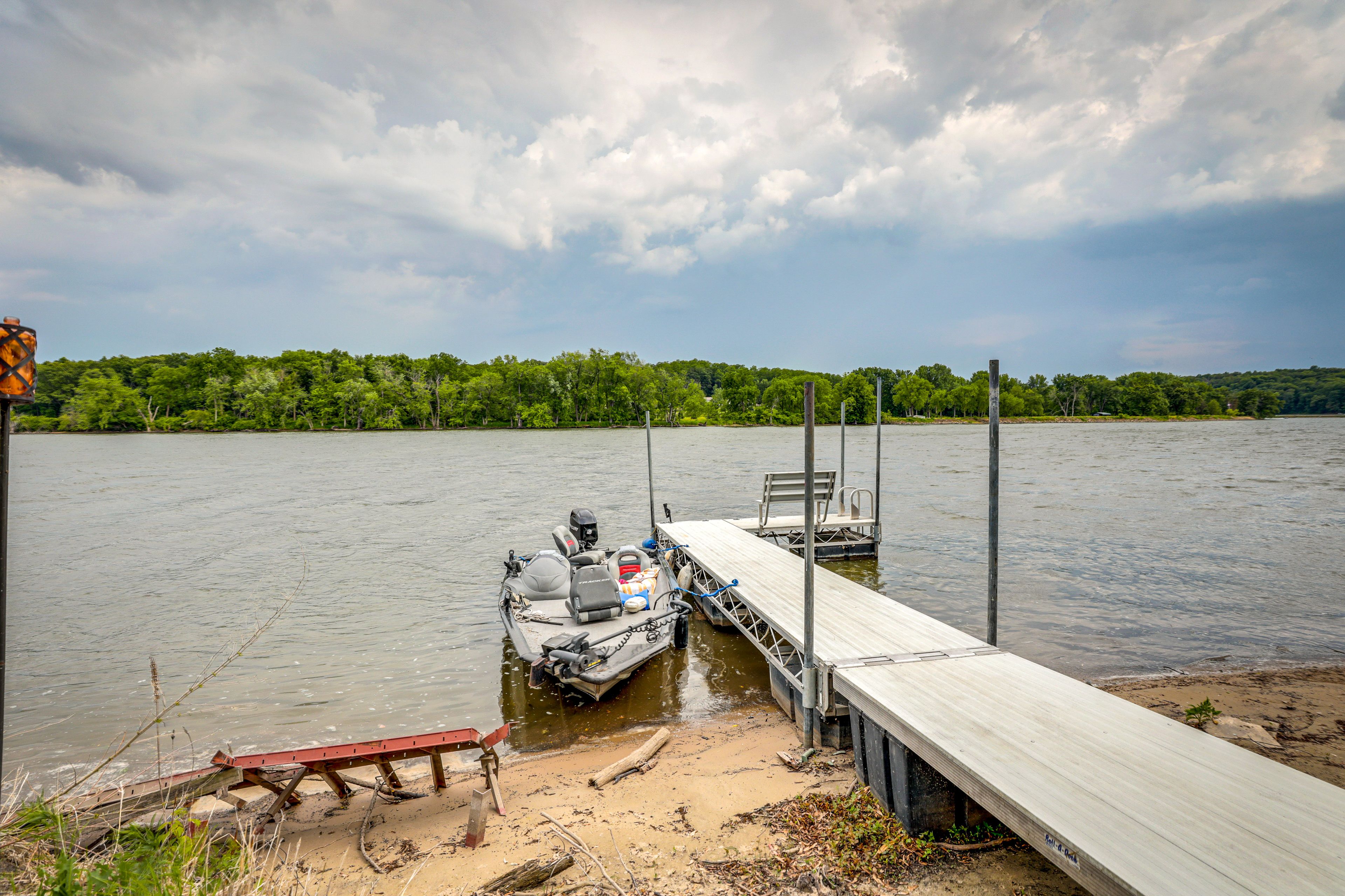 Rock River On-Site | Boat Available | Boat Dock/Slip