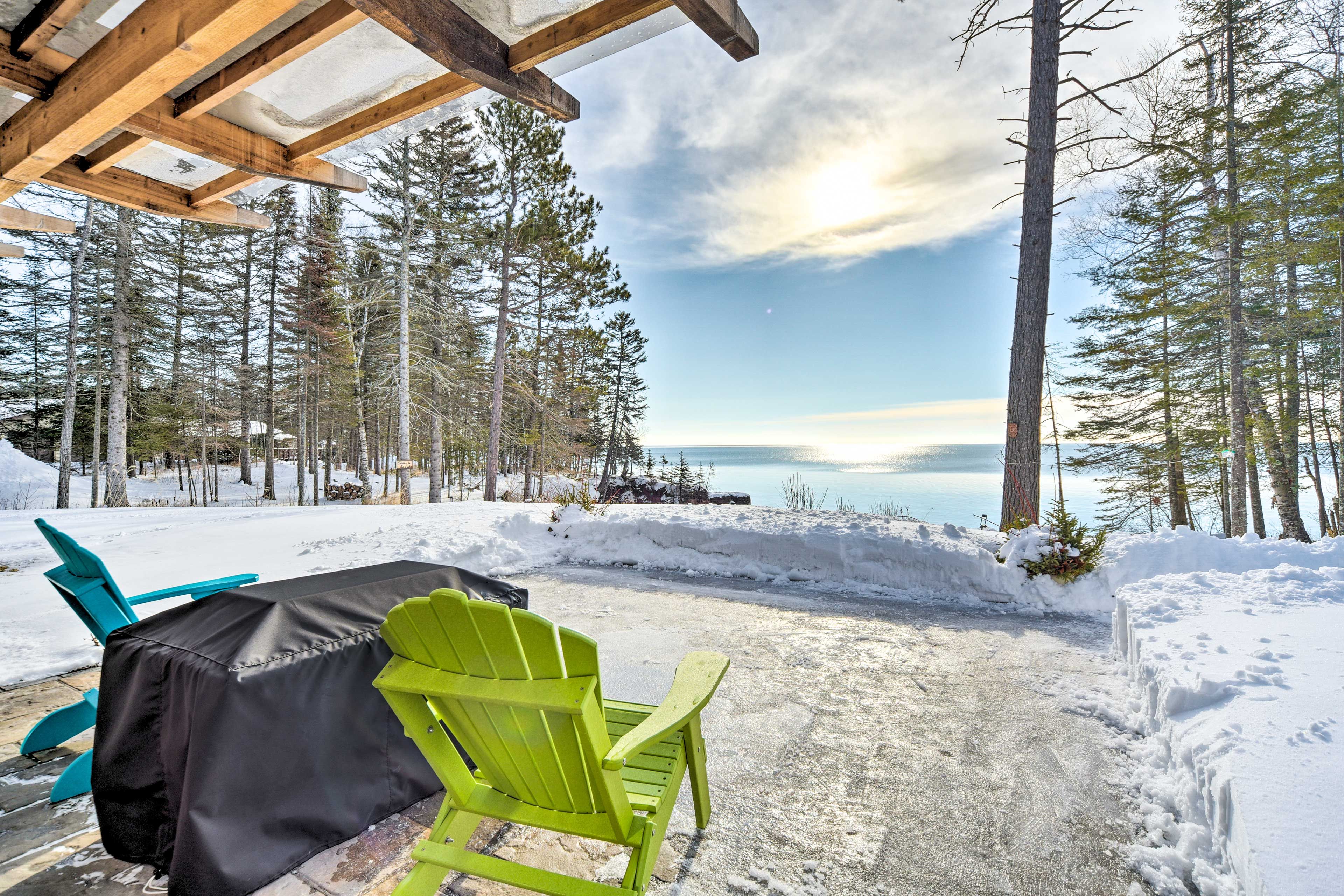 Patio | Adirondack Chairs | Gas Grill | Fire Pit (Wood Provided)  | Picnic Table