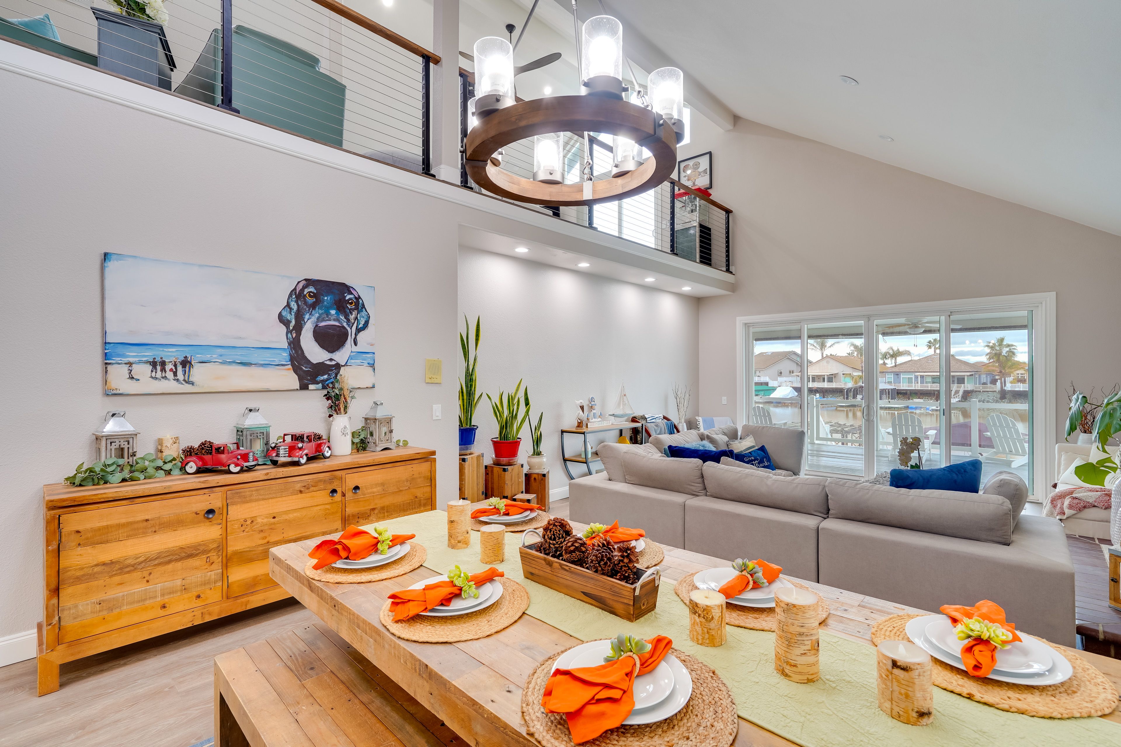 Formal Dining Area | Vaulted Ceilings | Dishware & Flatware