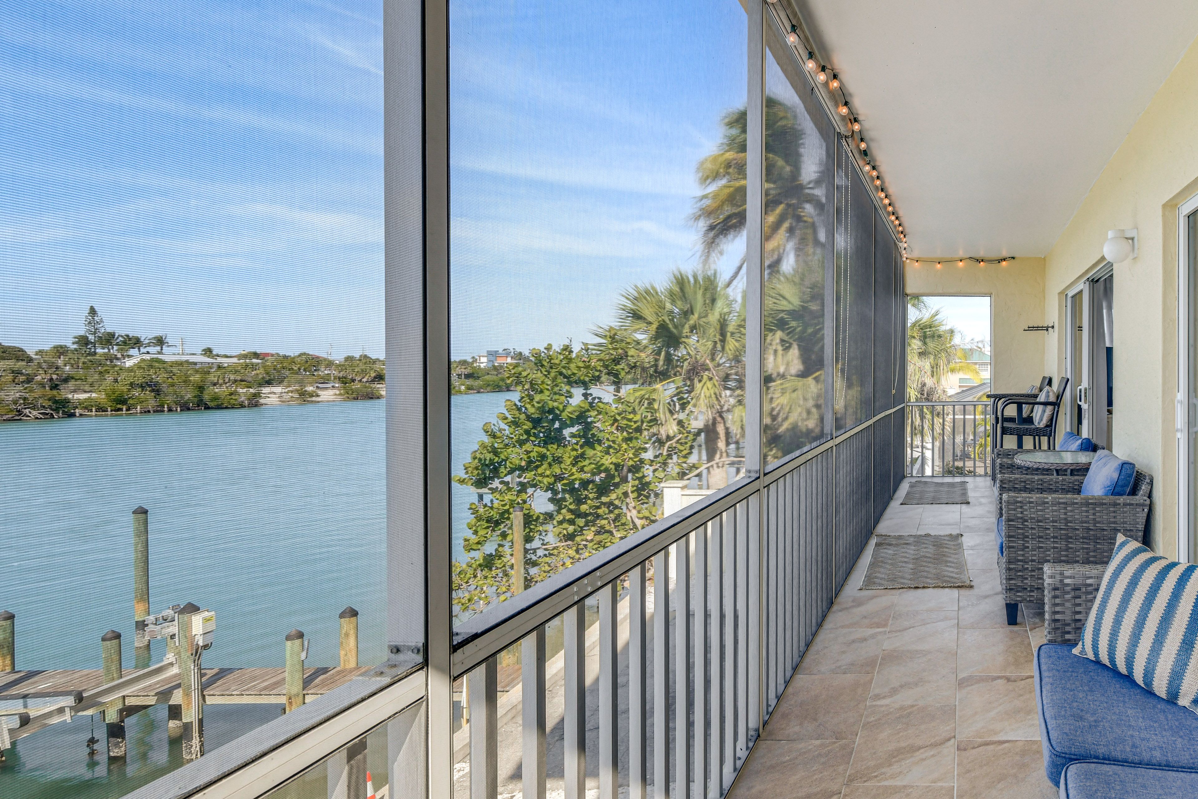 Screened-In Balcony | Ocean Views