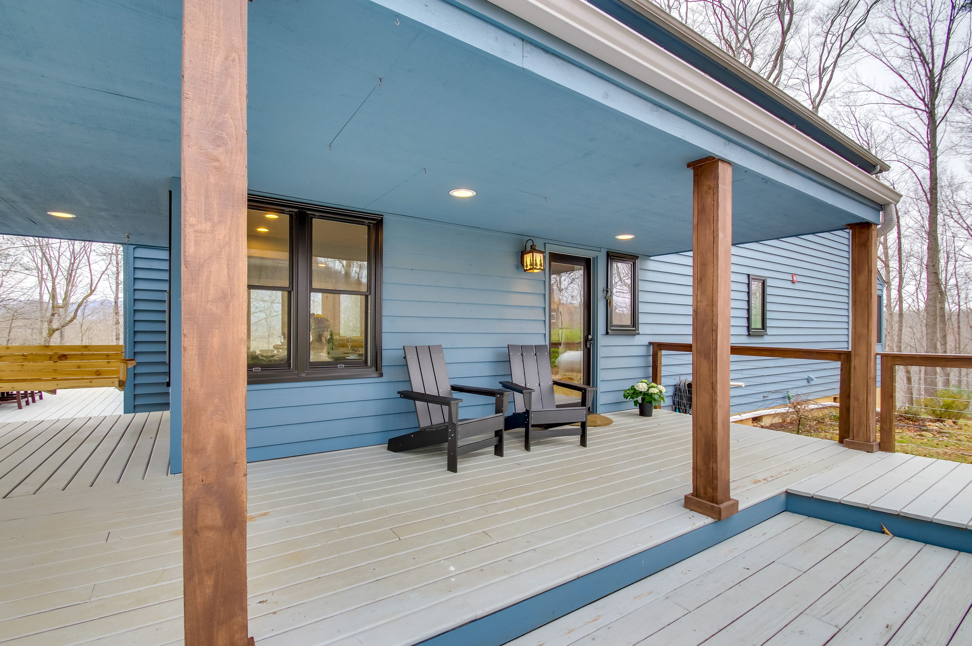 Wraparound Deck | Gas Grill | Dining Area | Swing