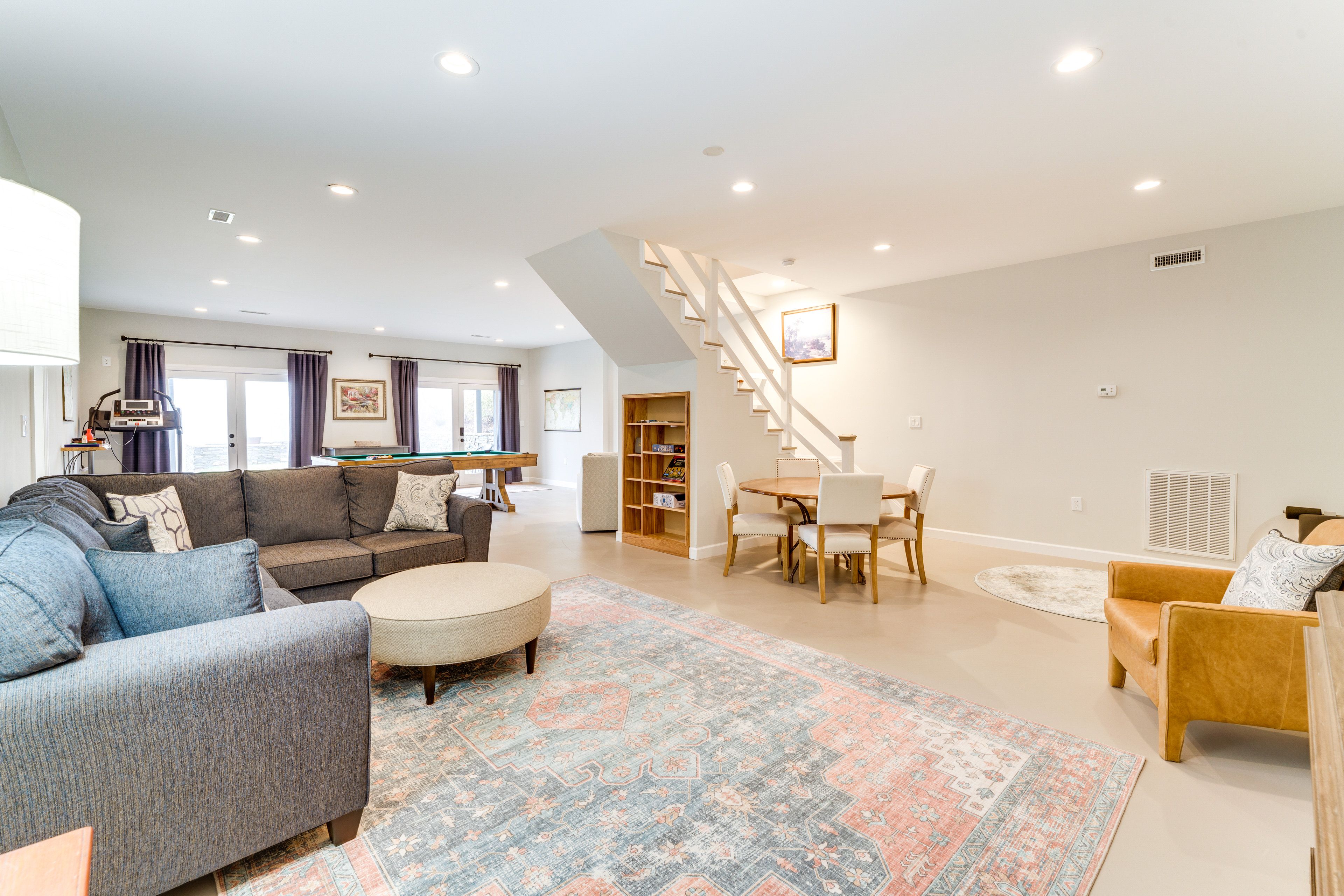 Downstairs Living Room | Pool Table | Smart TV
