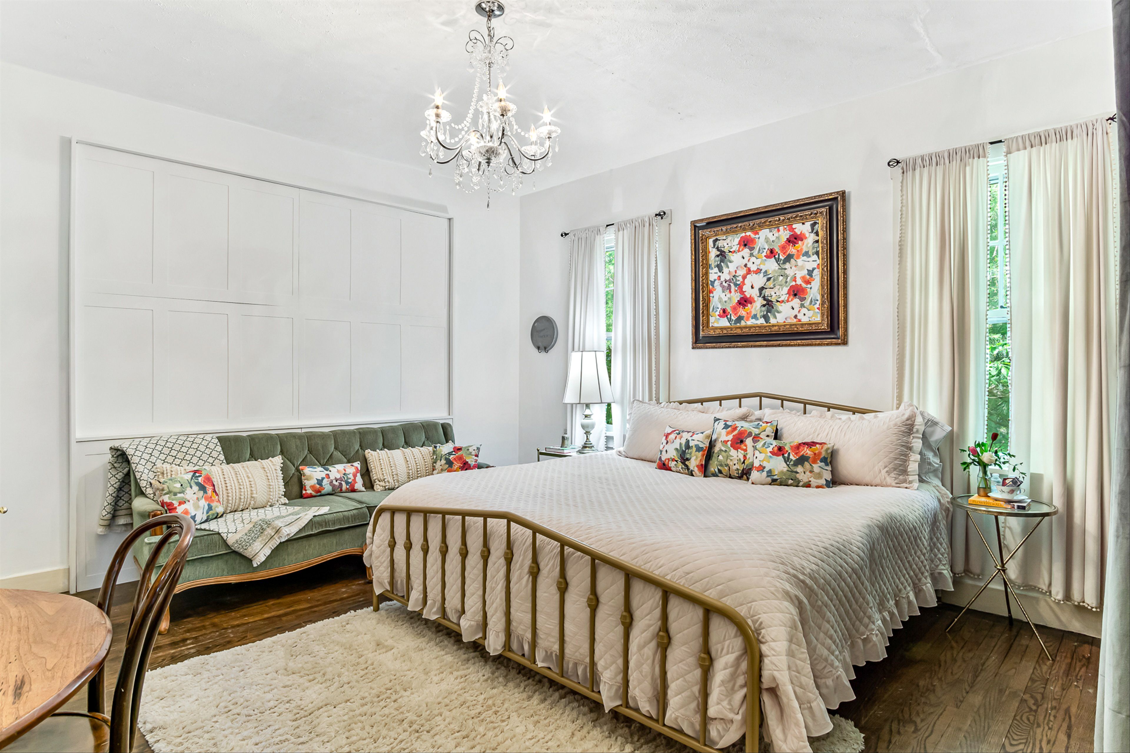 Bedroom 1 | California King Bed | Pack 'n Play | 1st Floor | Smart TV