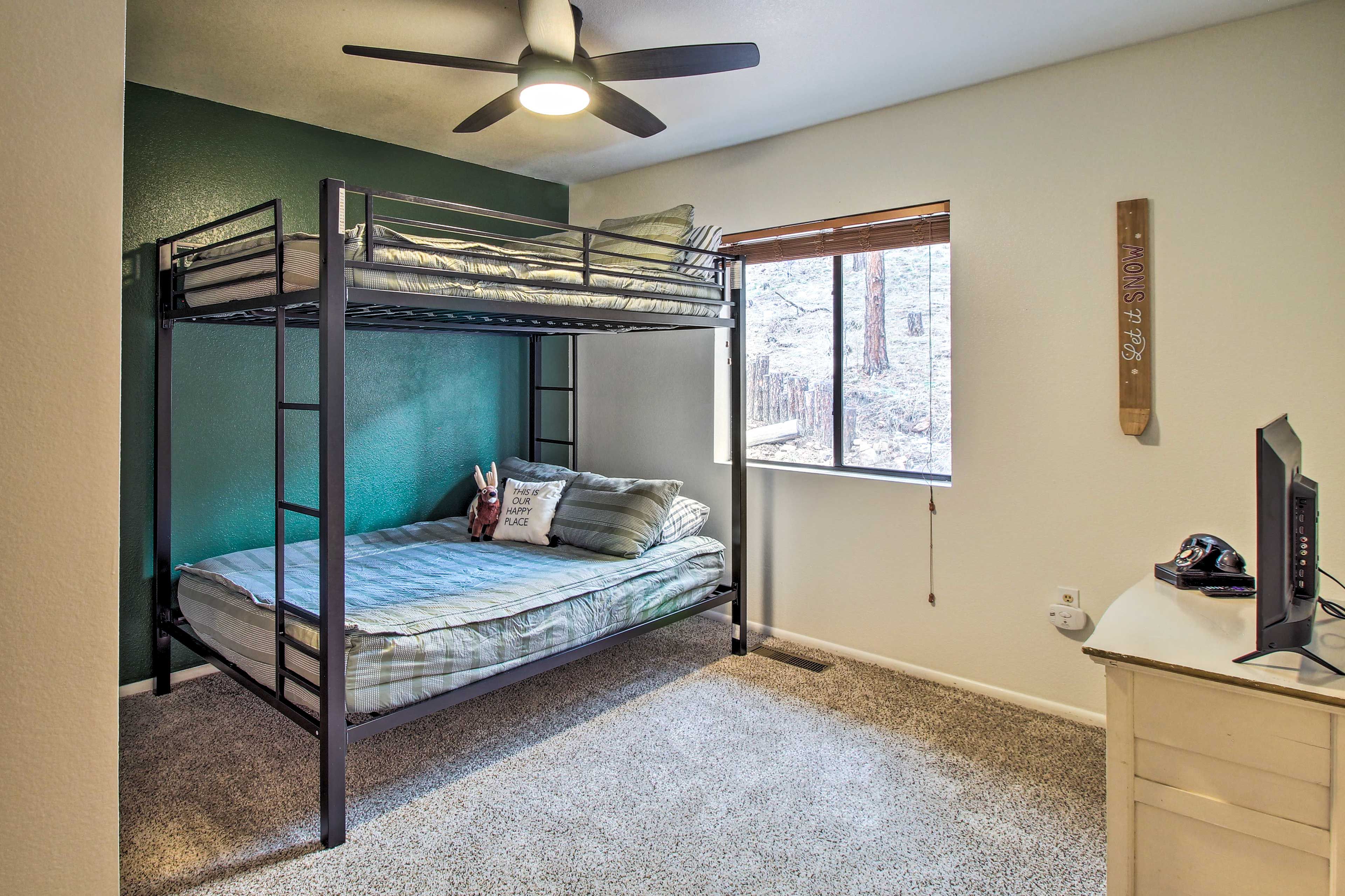 Bedroom 2 | Full Bunk Bed | Pack 'n Play Available