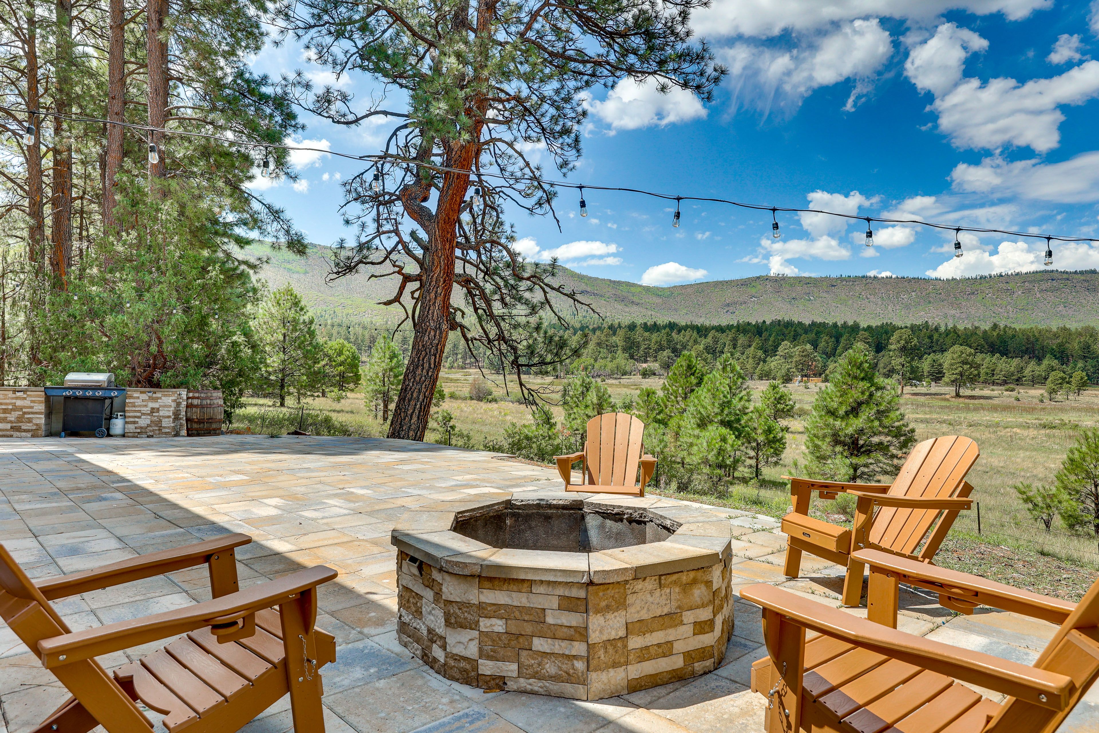 Fire Pit | Mountain Views | Boating + Hunting Nearby
