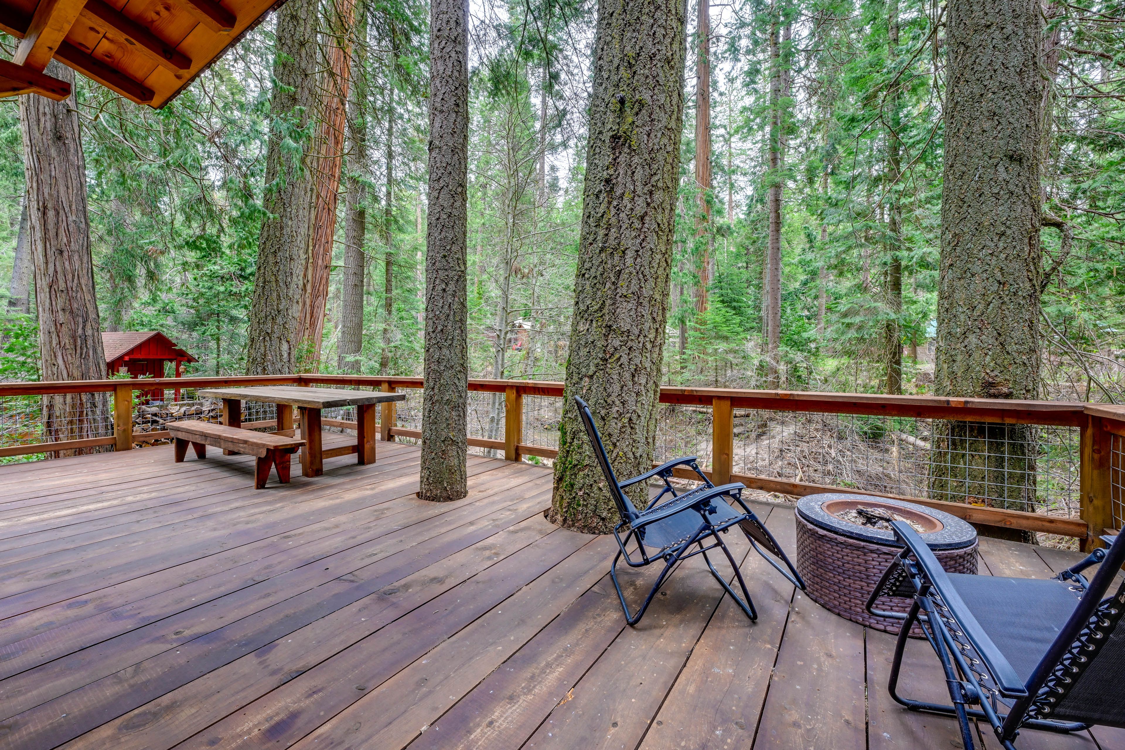 Creekside Deck | Gas Grill & Fire Pit