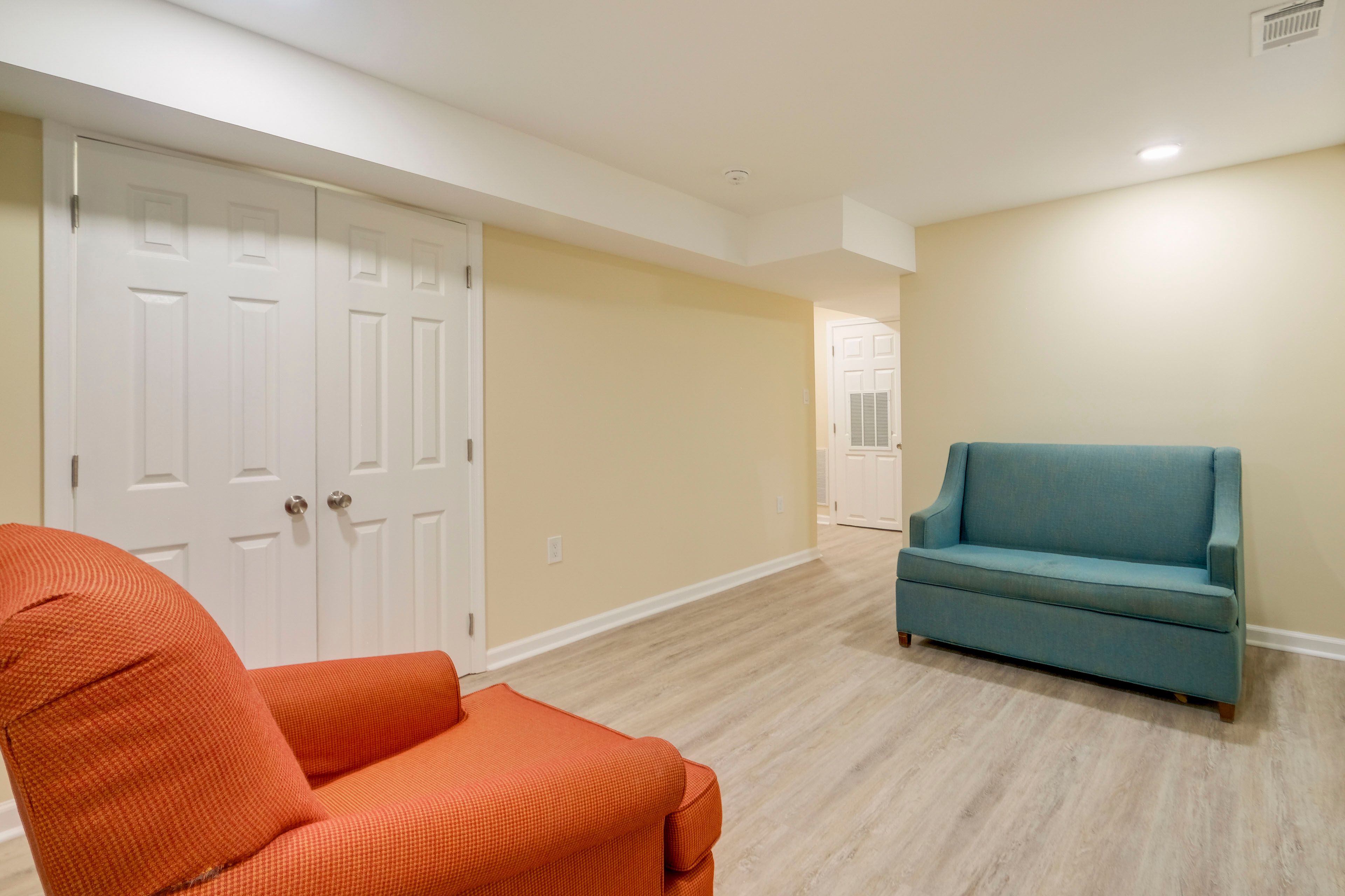 Finished Basement | Full Sleeper Sofa