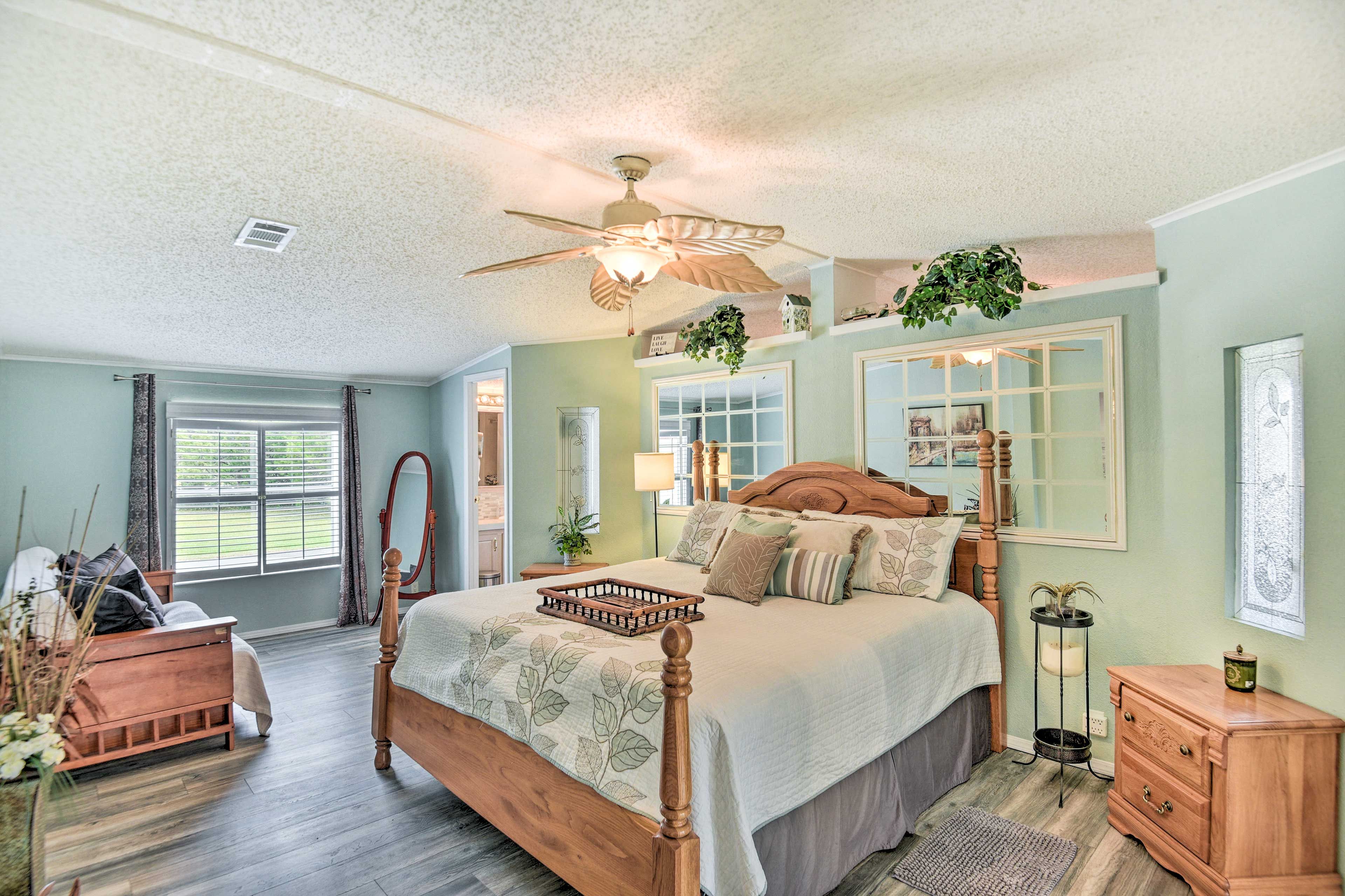 Bedroom Suite | King Bed | Full Futon | Access to Screened-In Porch