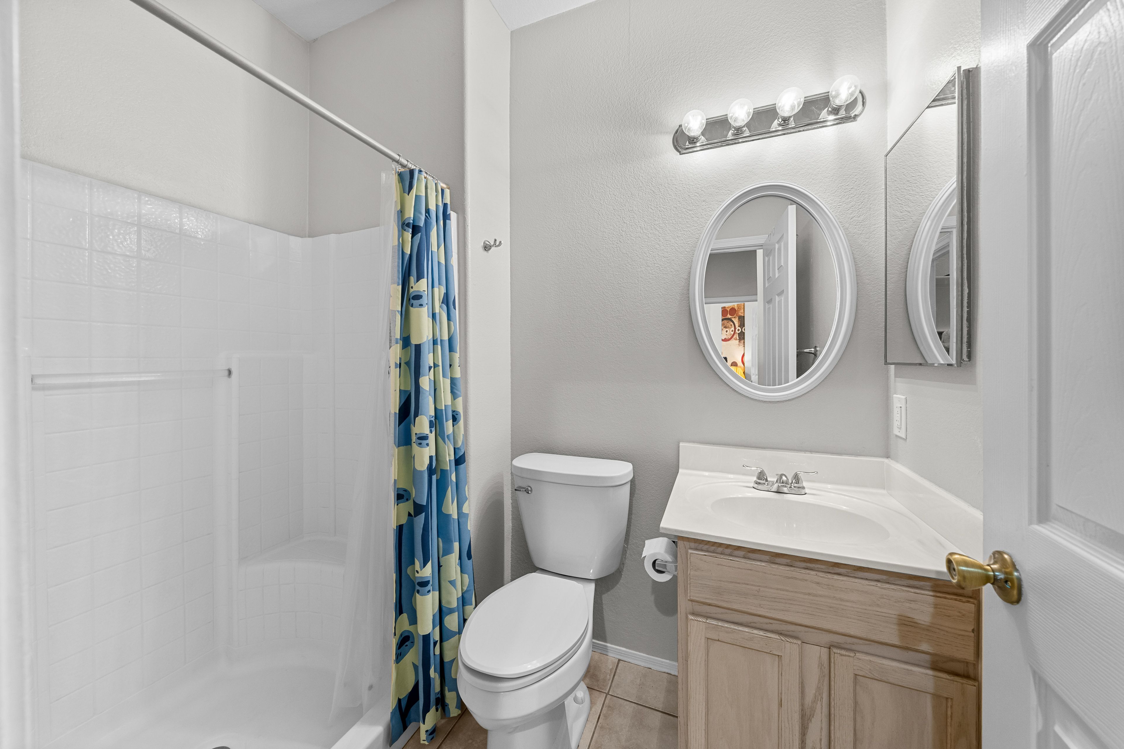Full Bathroom | Walk-In Shower | Towels Provided | Hair Dryer