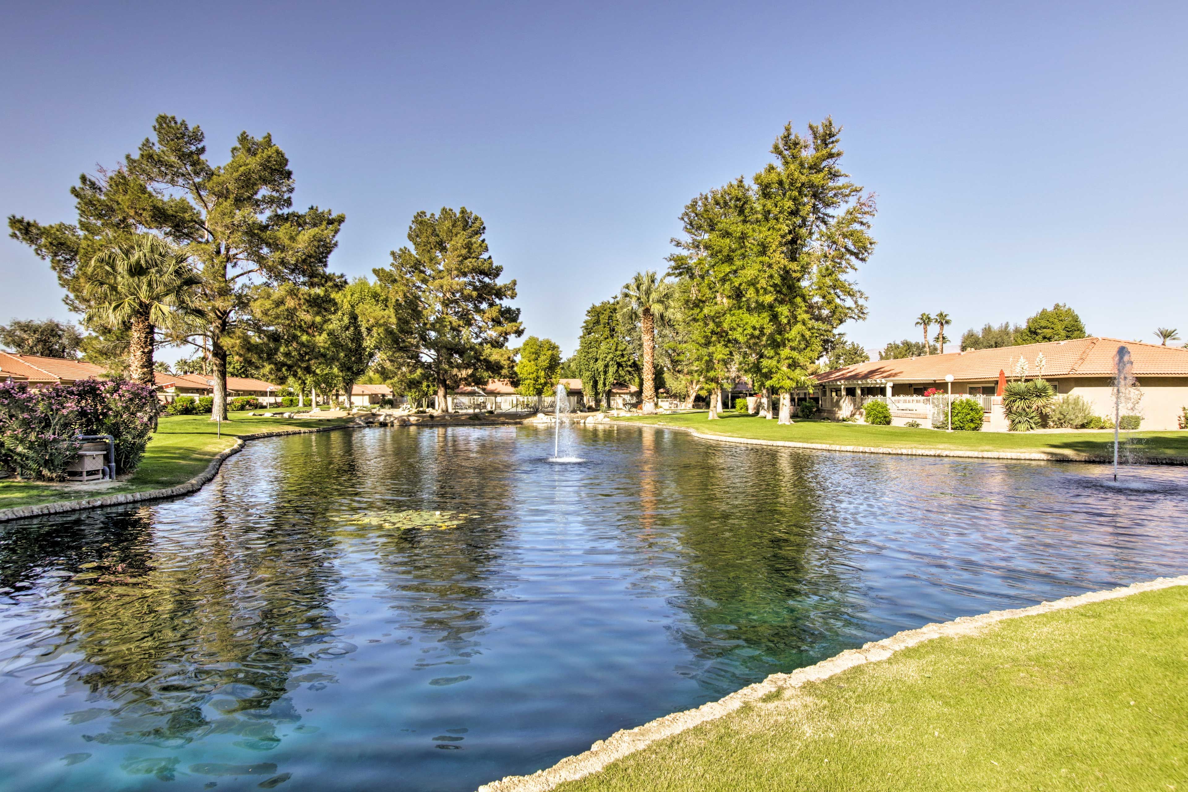 Indian Palms Country Club & Resort Amenities | Pond