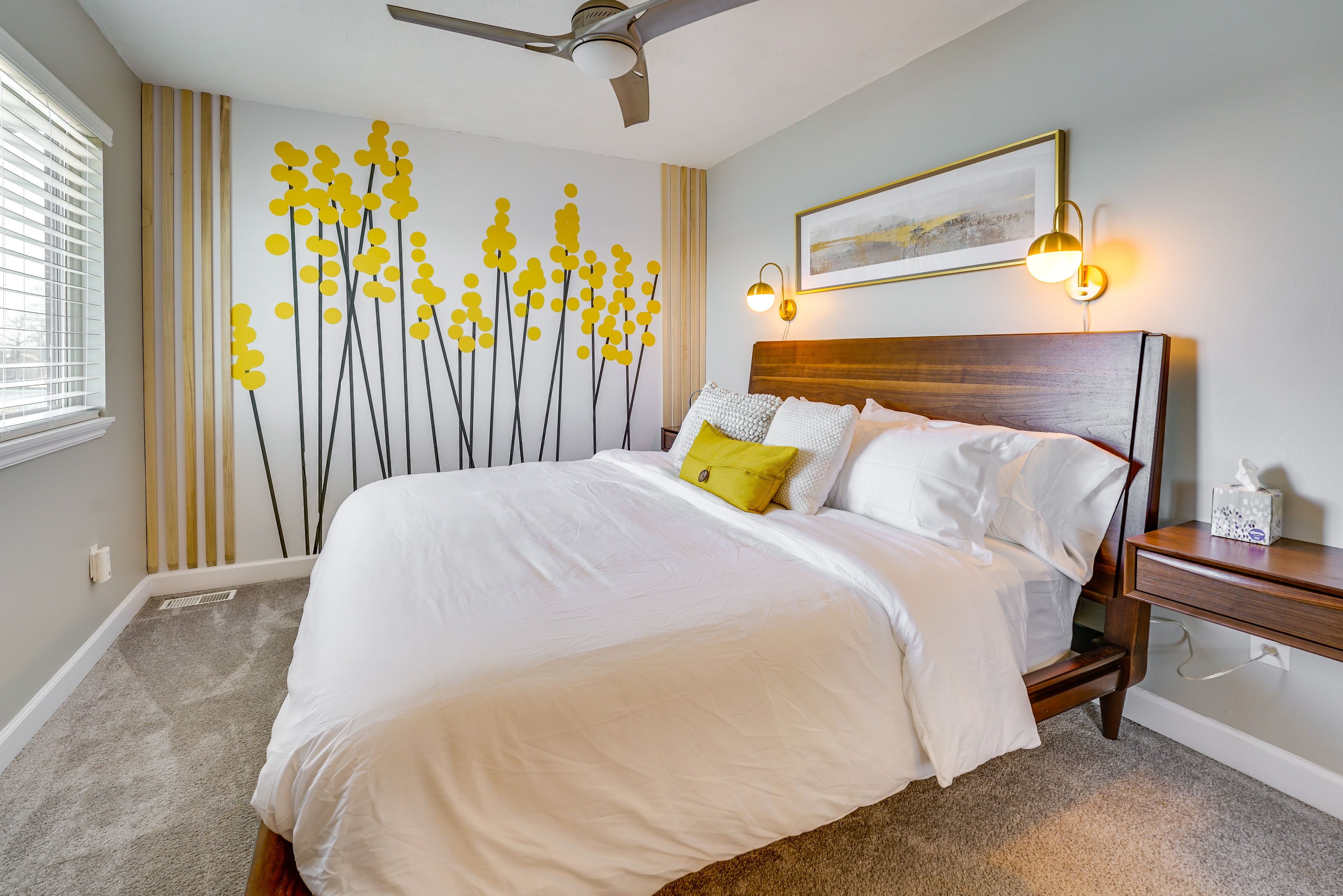 Bedroom 1 | King Bed | Pack 'n Play | 2nd Floor | Linens Provided | Desk