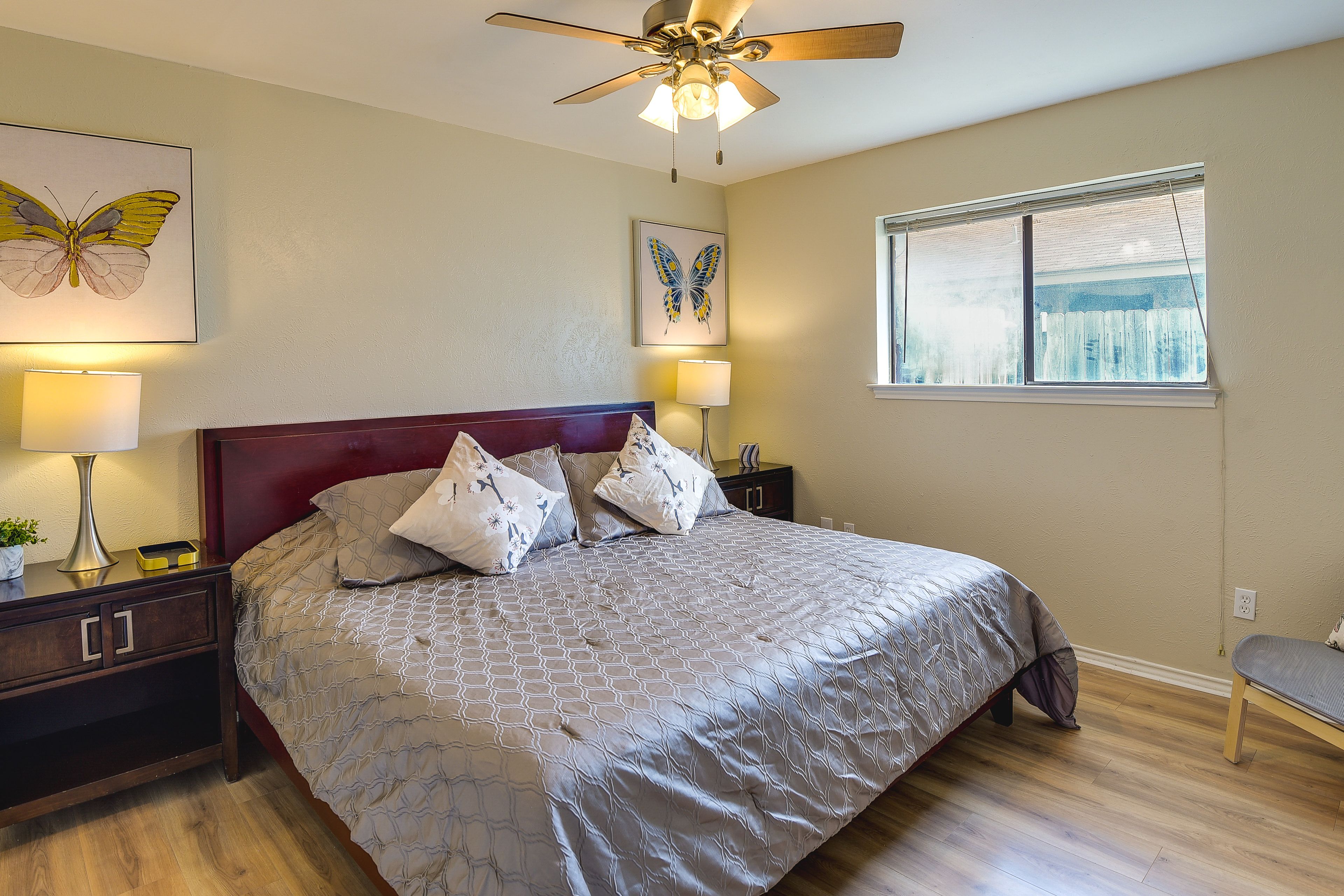 Bedroom 1 | King Bed | Ceiling Fan