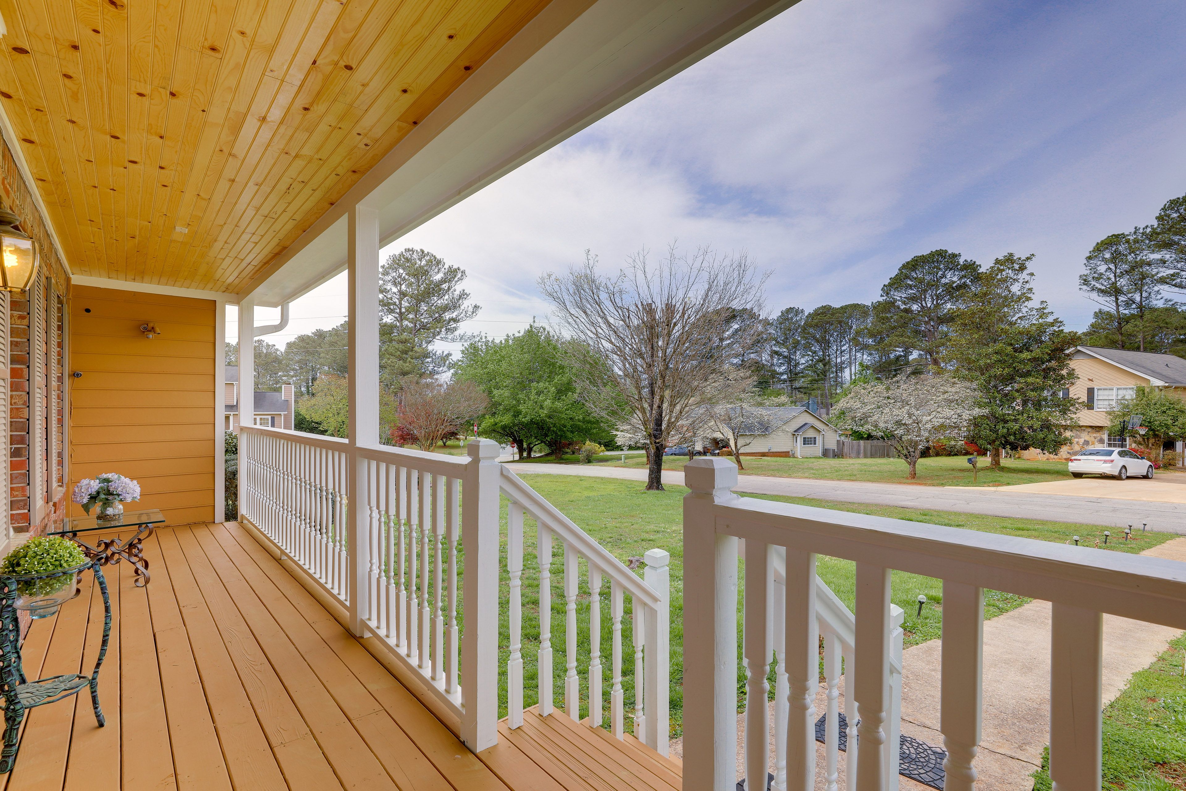 Front Deck | 2 Blink Exterior Security Cameras (Facing Out)