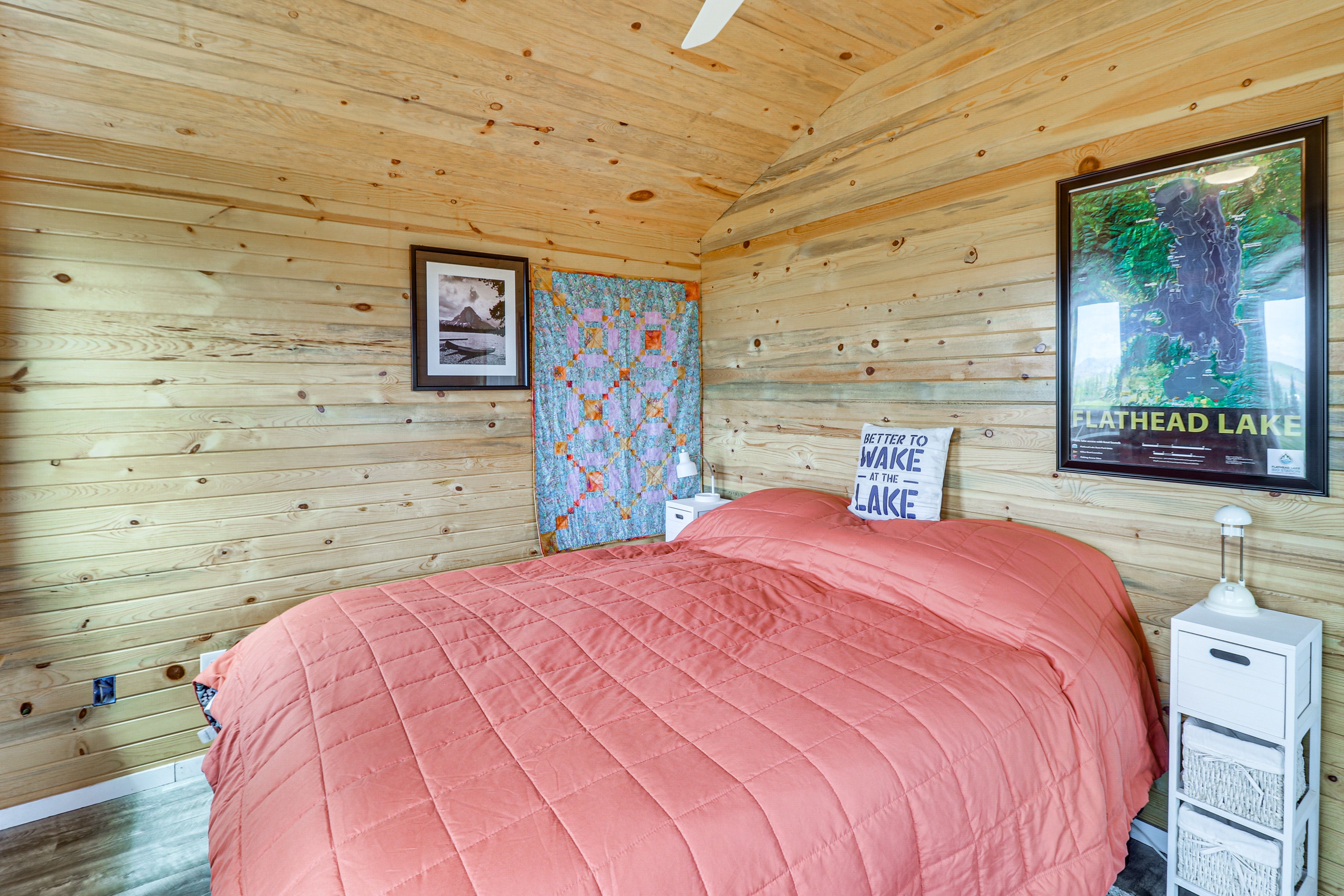 Bedroom | King Bed | Electric Fireplace