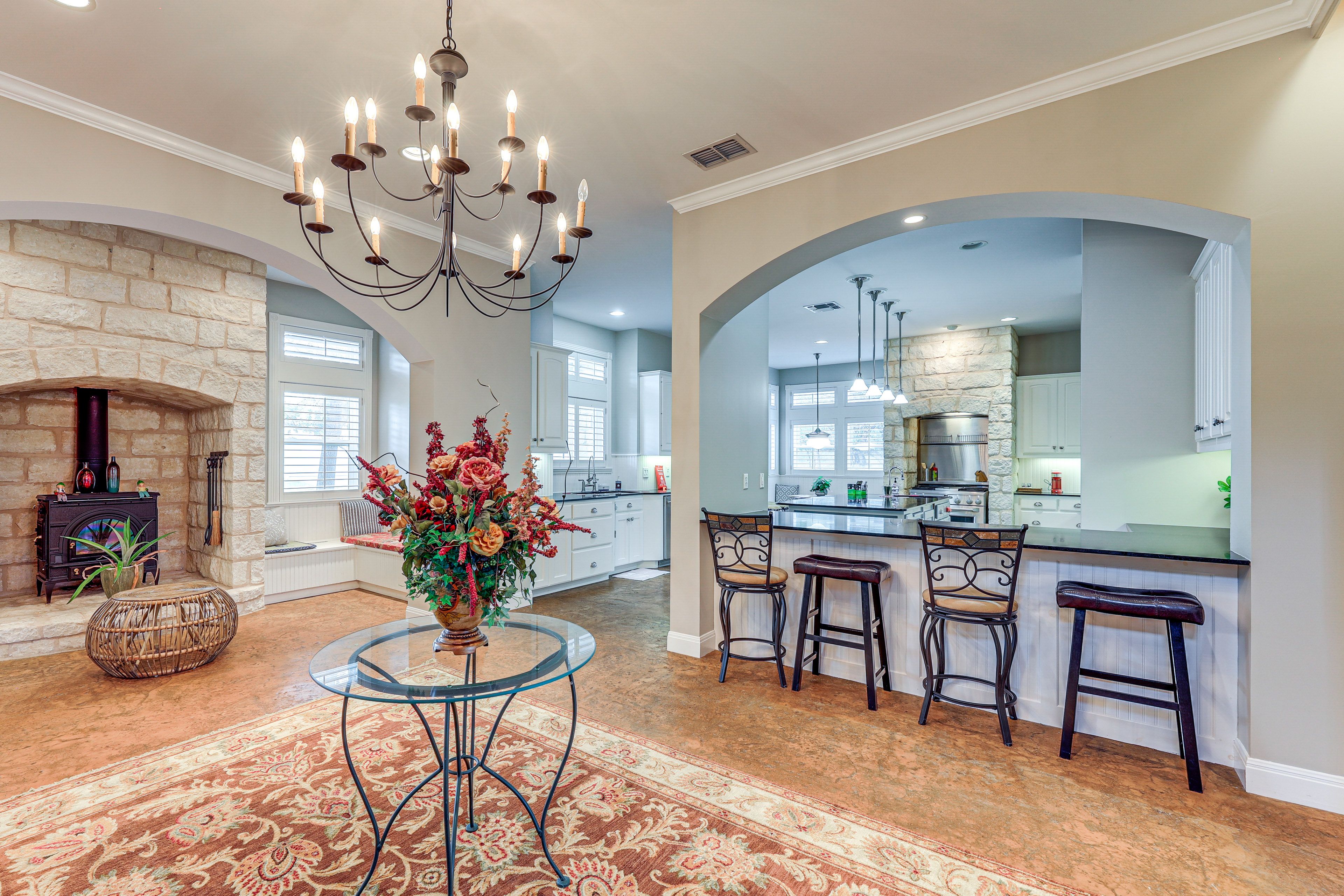 Property Interior | 2-Story Home | Free WiFi | Central A/C & Heating