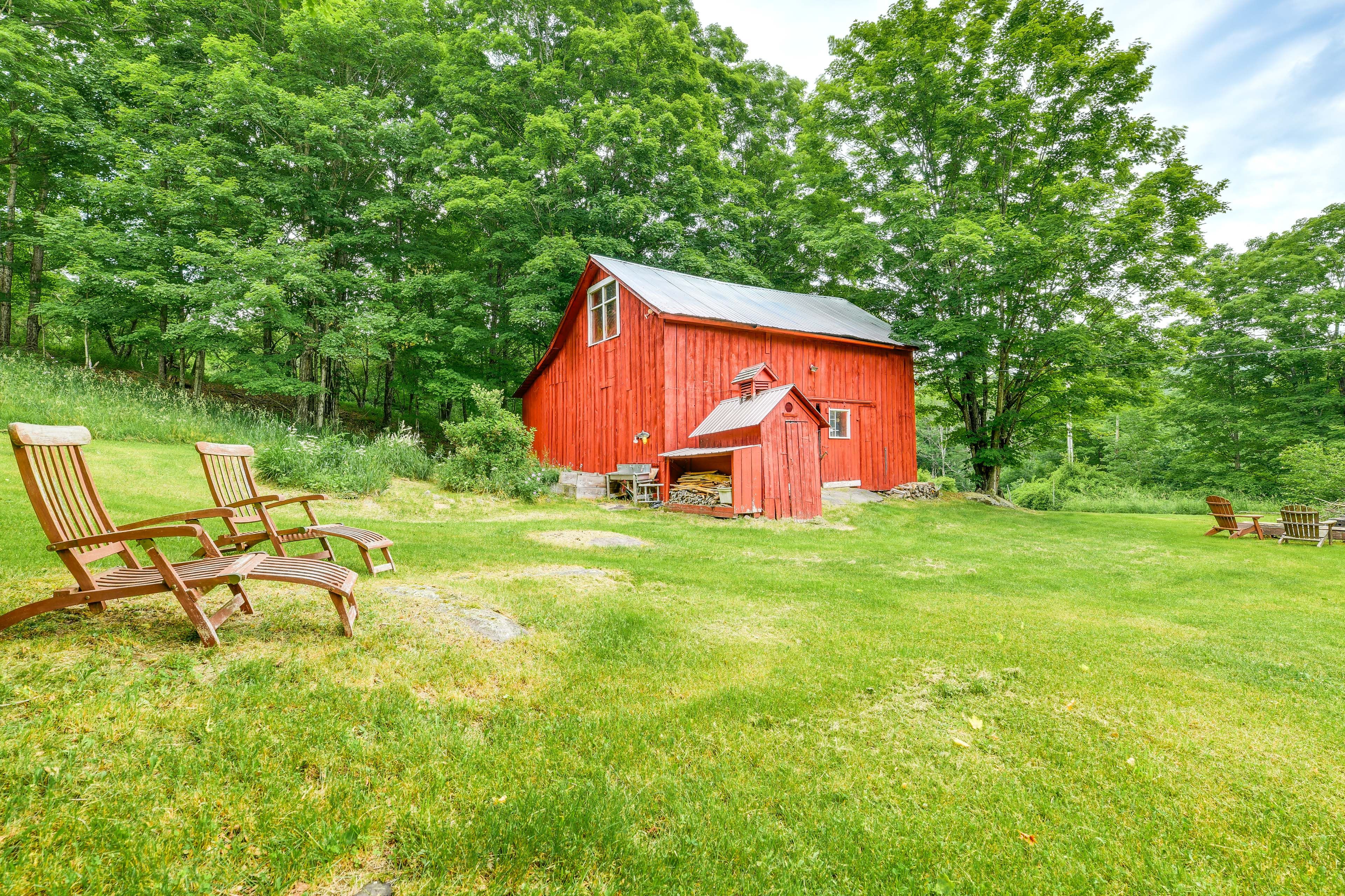 Shared Outdoor Space | Located on a Working Farm | Seating & Dining Areas