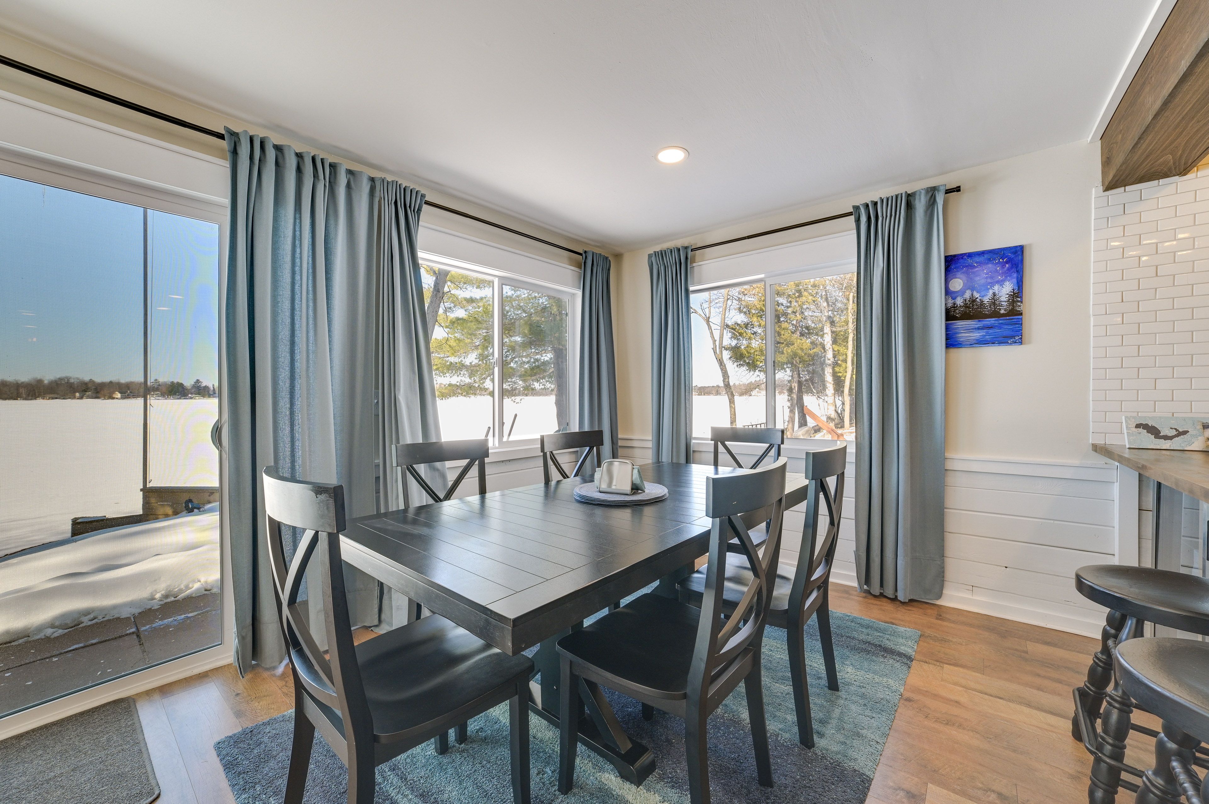 Dining Area | Dishware & Flatware Provided | Breakfast Bar w/ Additional Seating