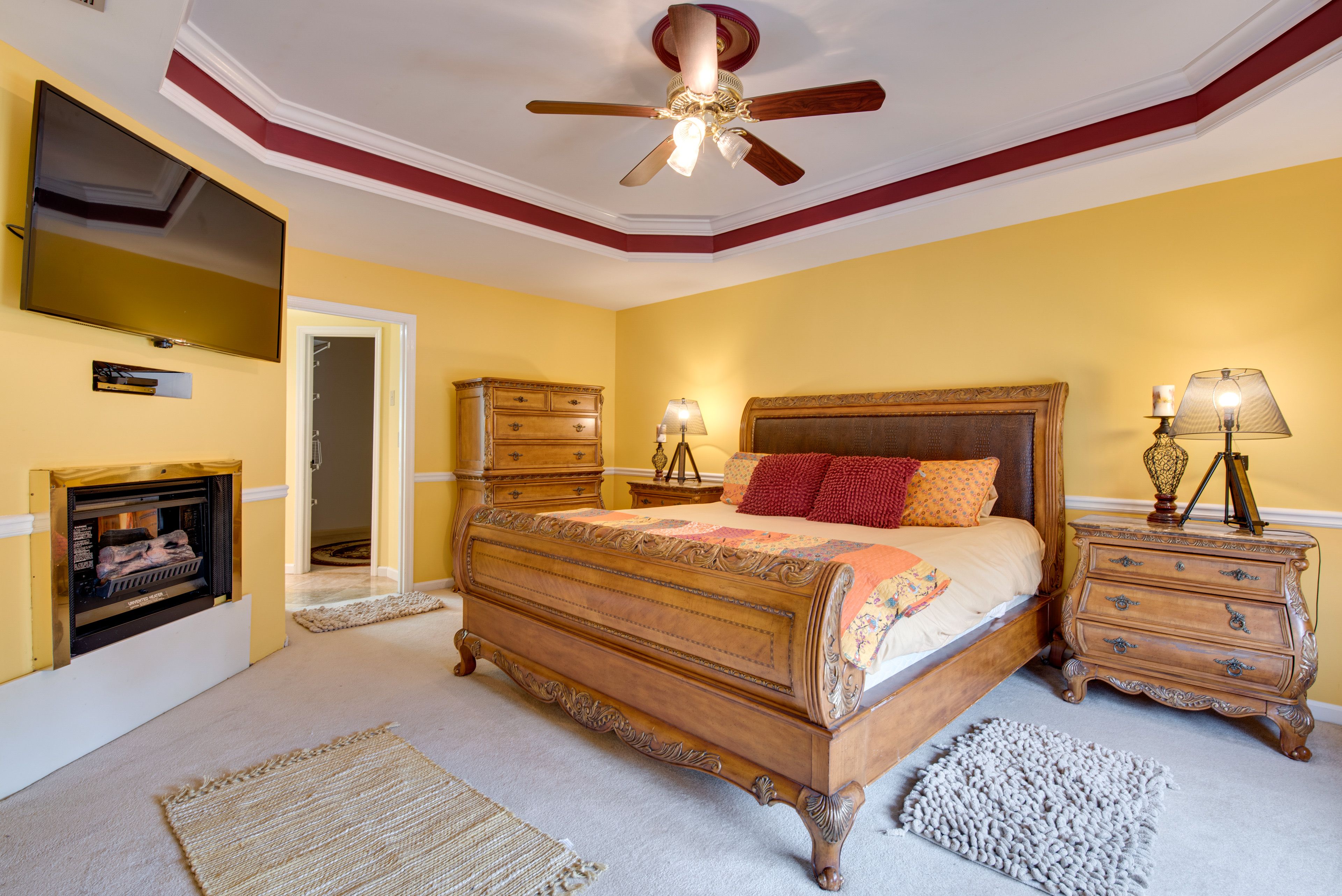 Bedroom 1 | 2nd Floor | California King Bed | Smart TV | Linens Provided