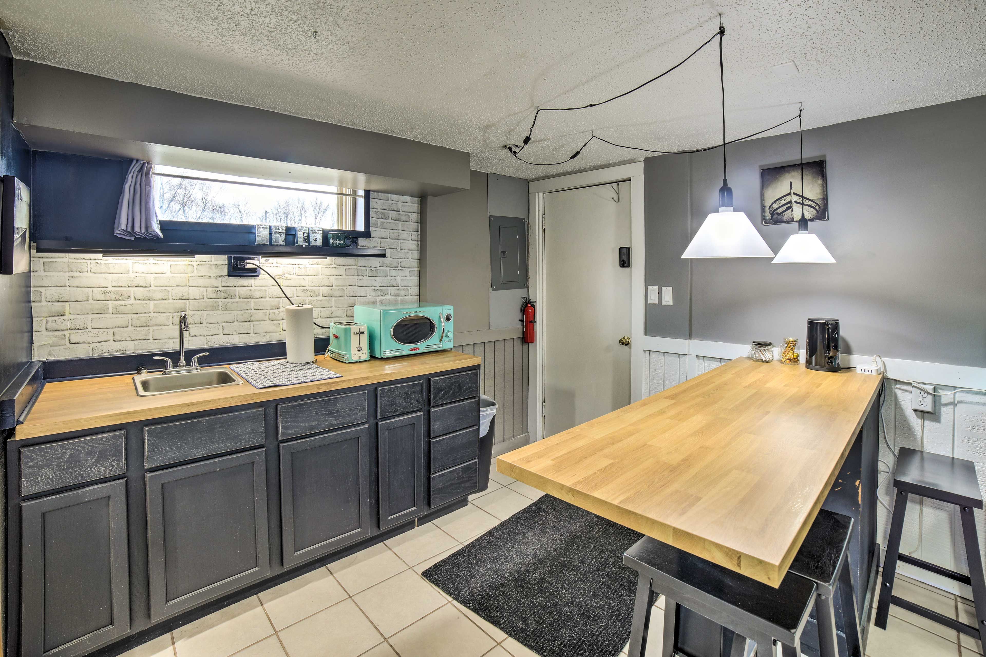 Kitchenette | Additional Units On-Site w/ Shared Backyard Amenities