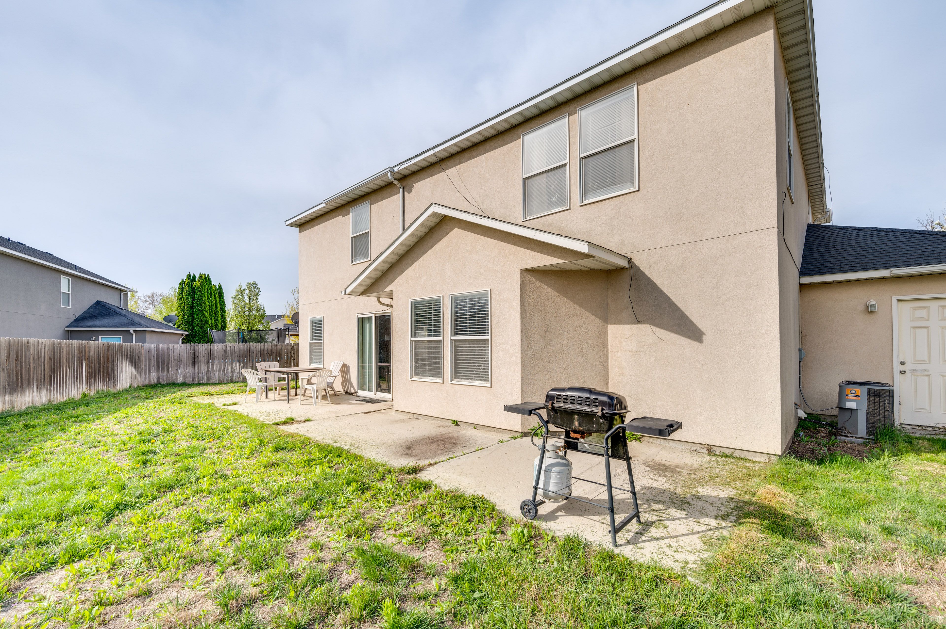 Fenced Backyard | Patio | Seating & Dining | Gas Grill