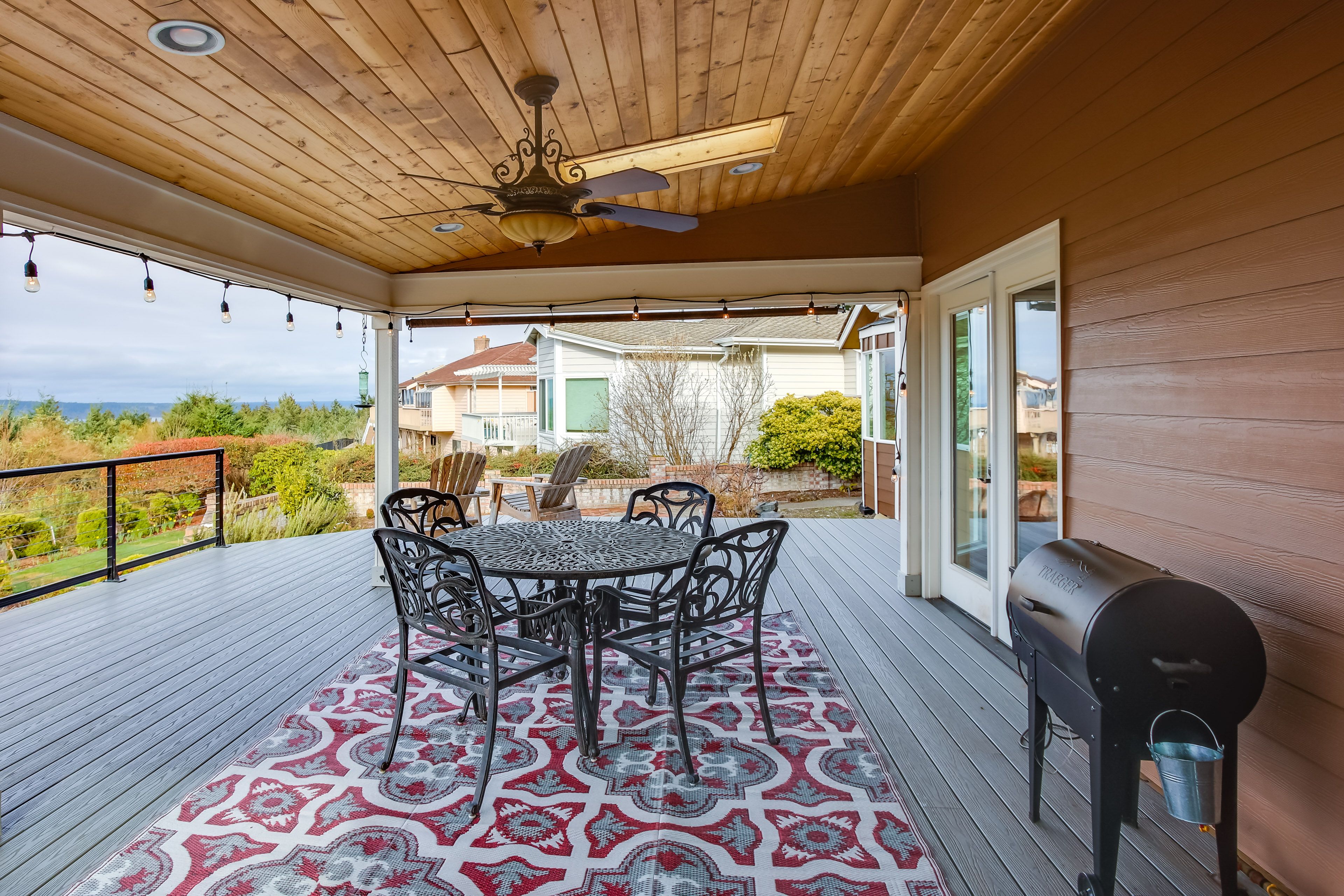 Deck | Hot Tub | Outdoor Dining Area | Traeger Grill