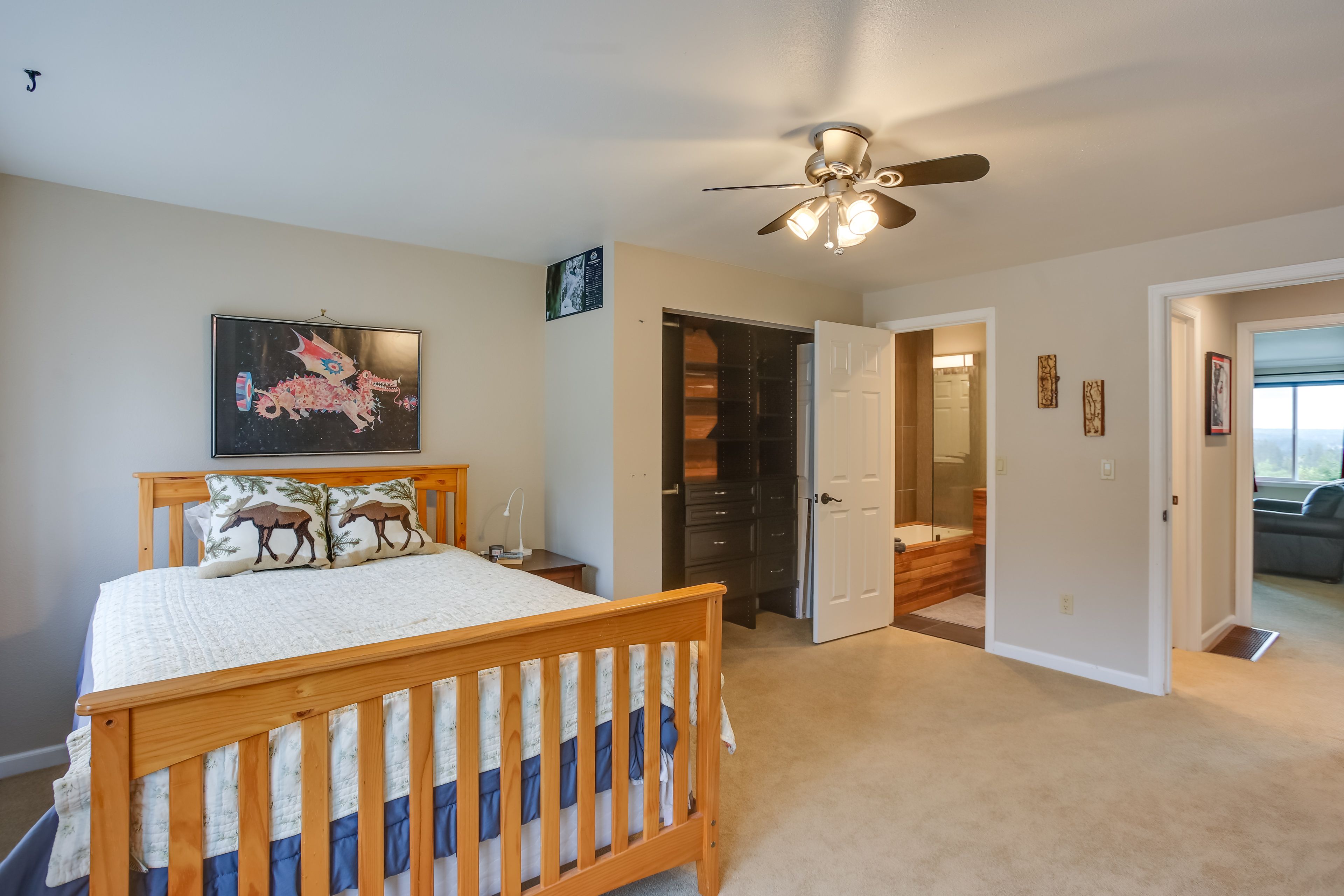 Bedroom 2 | Full Bed | Futon | En-Suite Bathroom