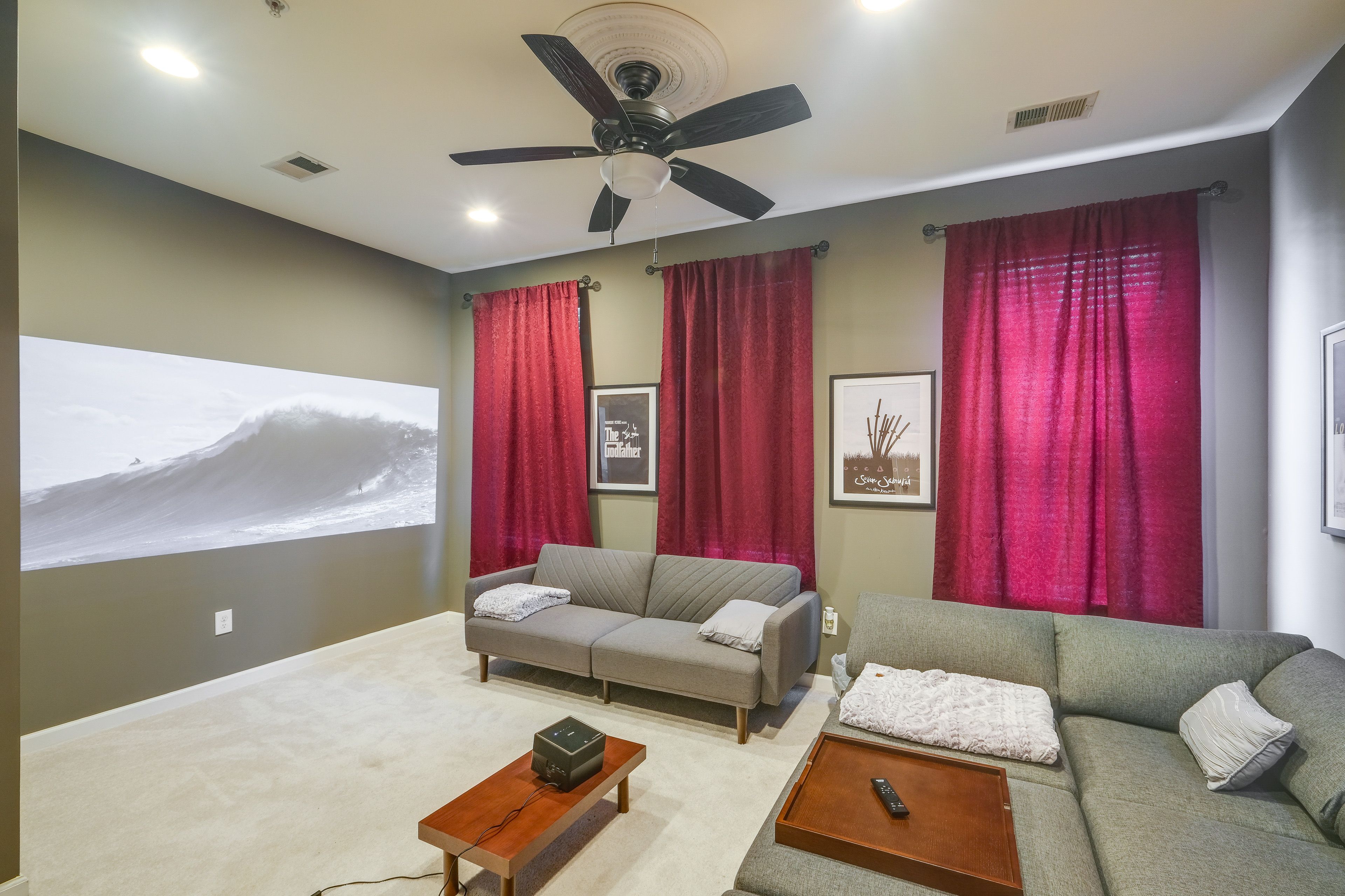 Bedroom 3 (Home Theater) | Full Futon | Twin Futon