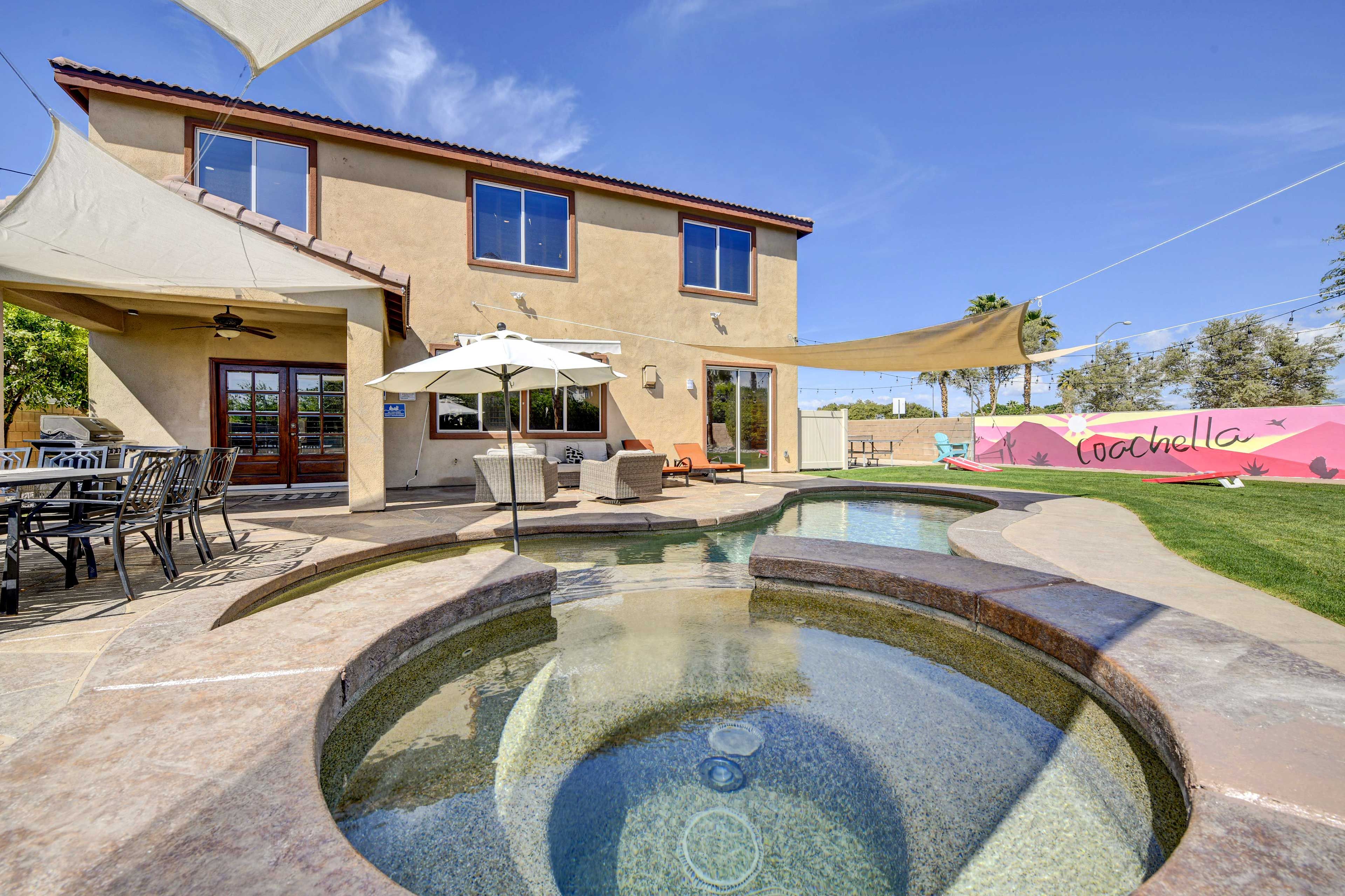 Indio Vacation Rental | 6BR | 3BA | Step-Free Entry | 2,800 Sq Ft