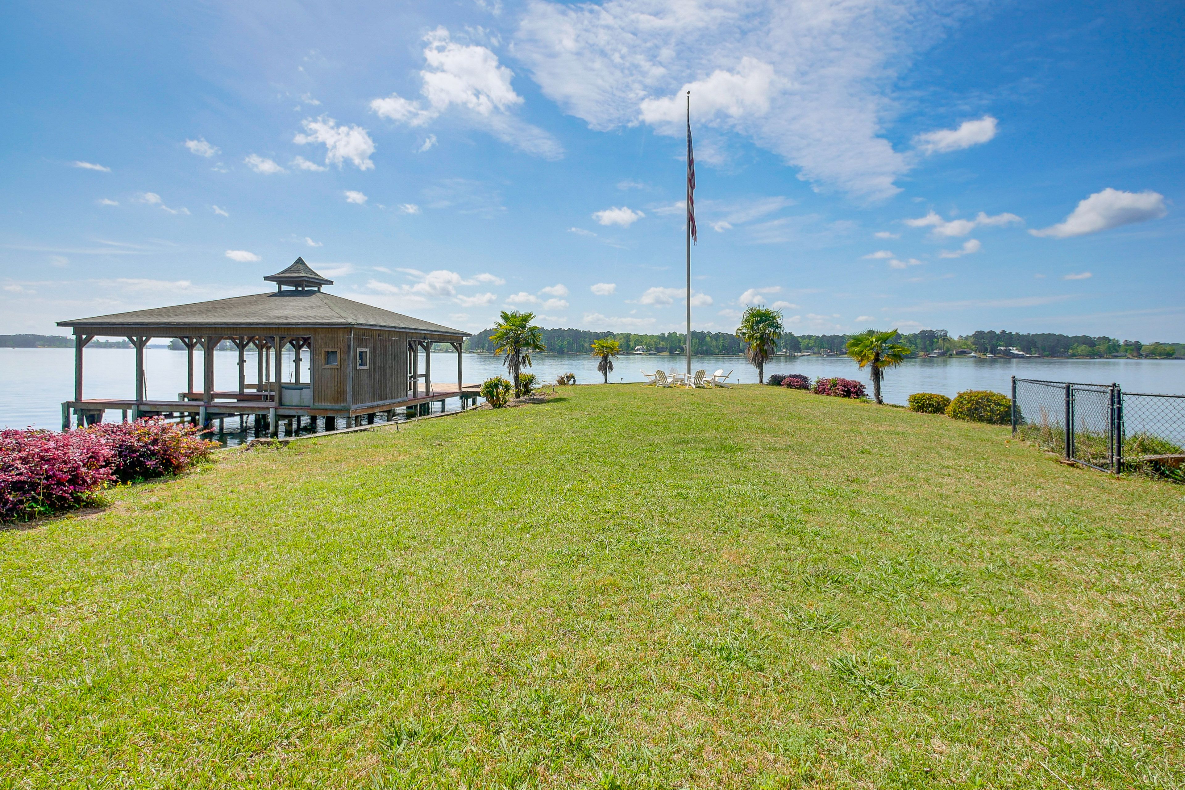 Yard Area | Fire Pit | Private Dock