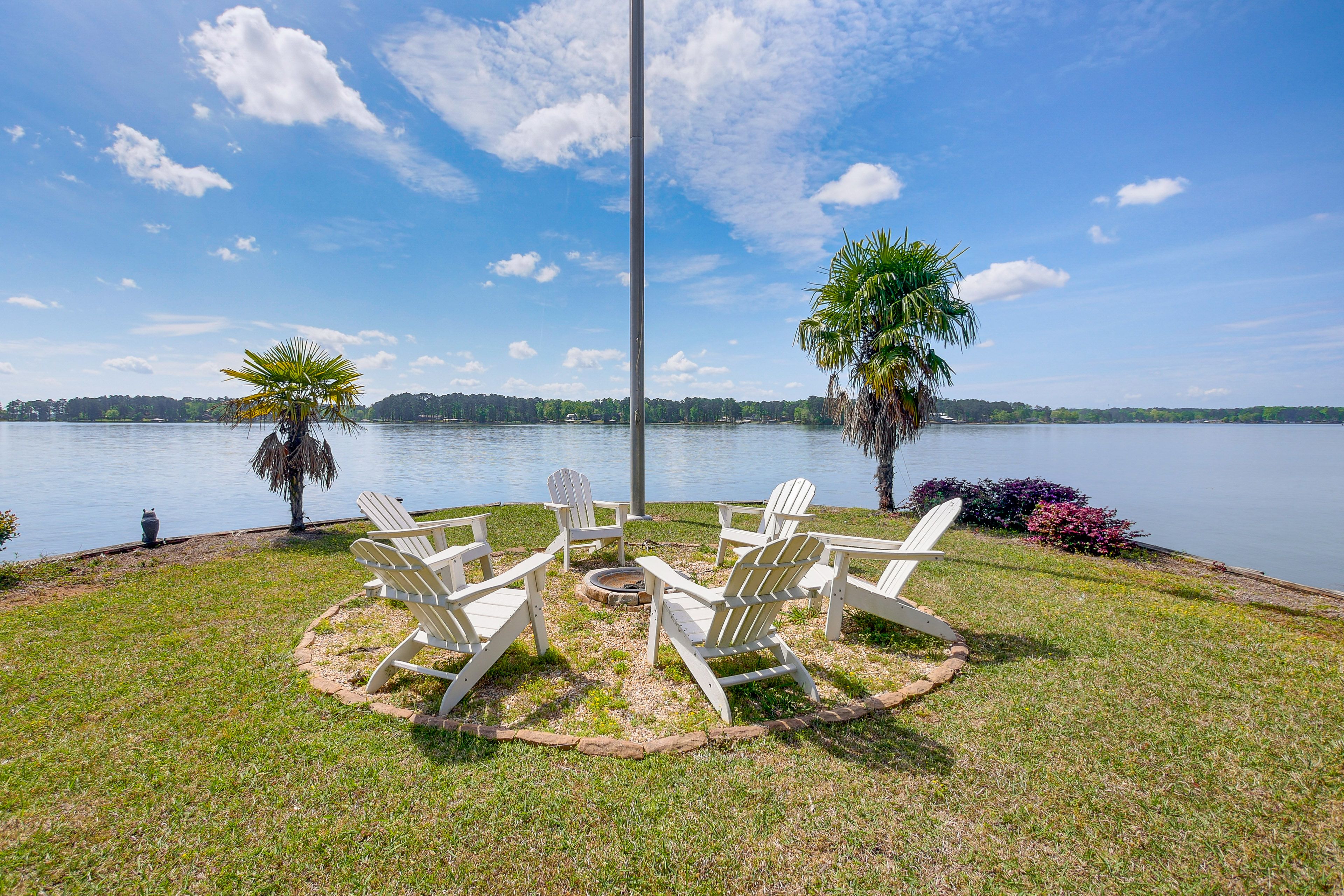Waterfront Yard | Lakefront | Private Dock | Fire Pit