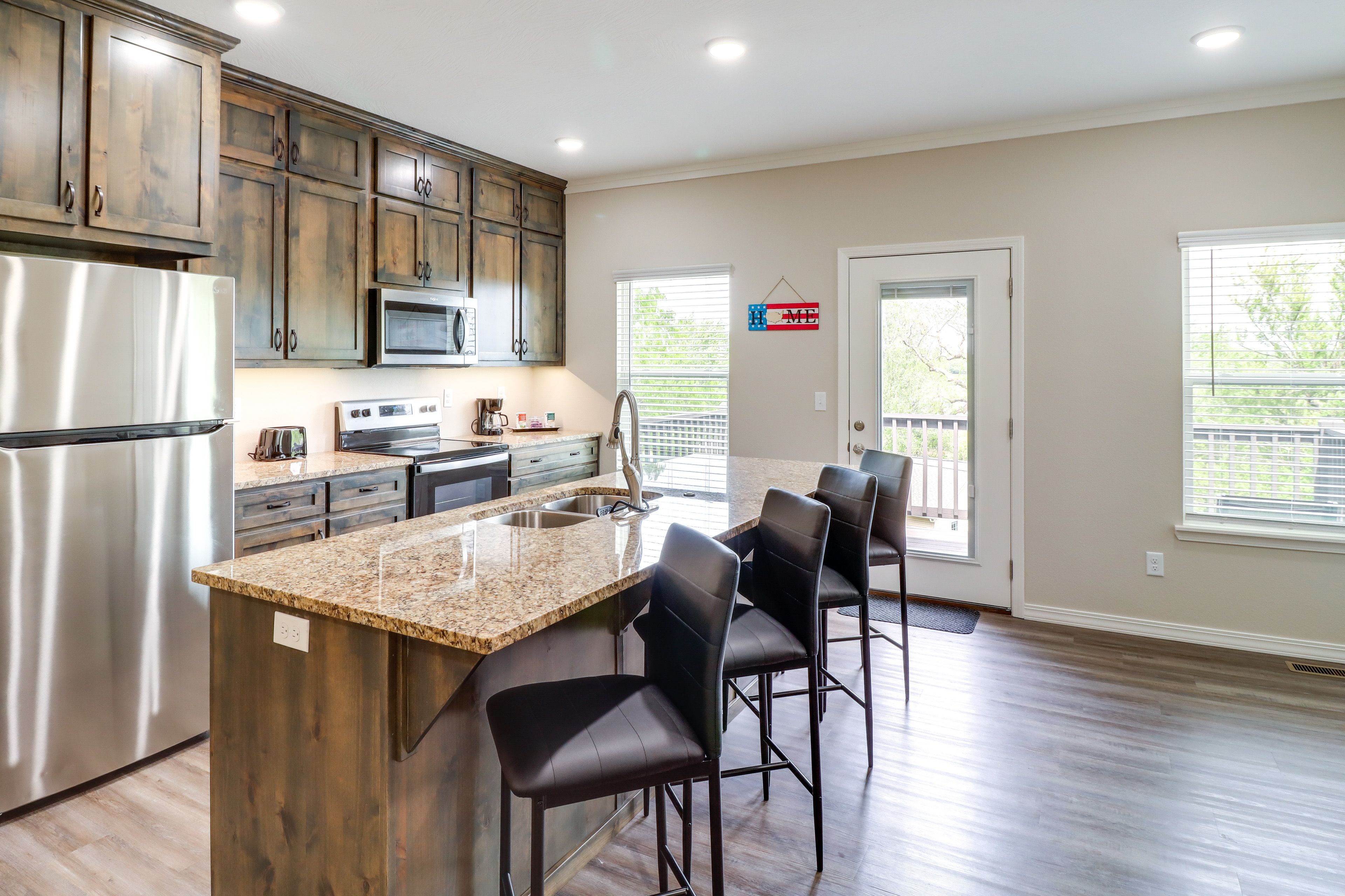 Kitchen w/ Breakfast Bar | Coffee Provided