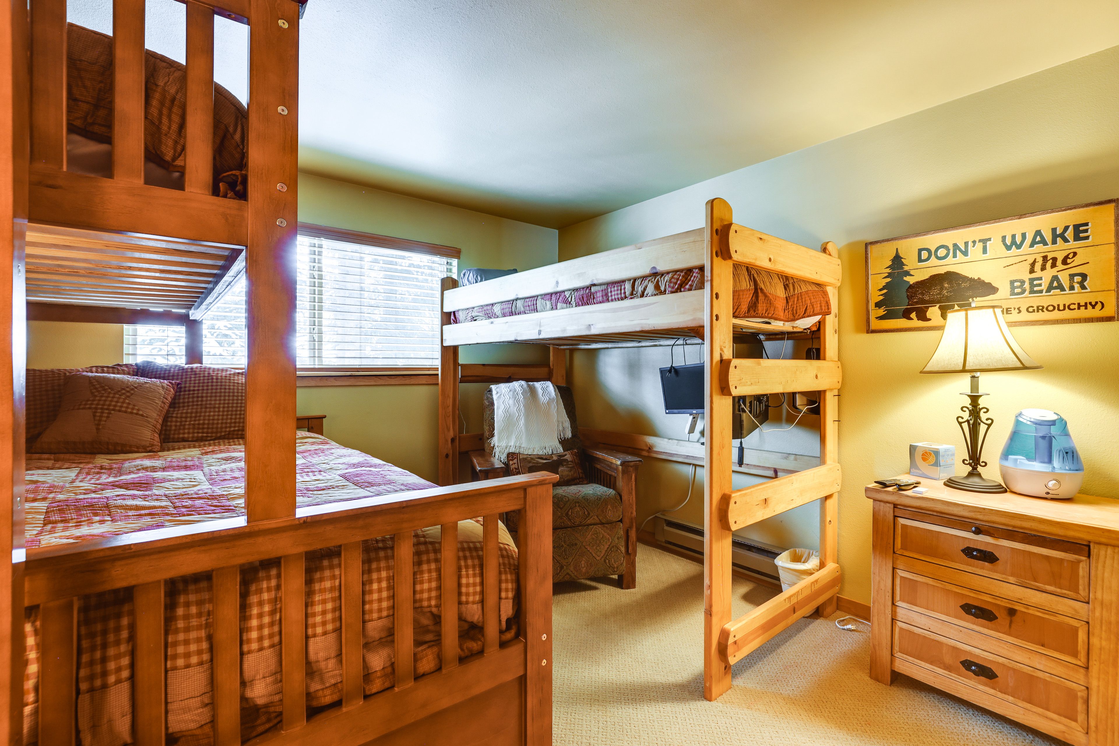 Bedroom 2 | Full/Queen Bunk Bed w/ Full Trundle | Lofted Full Bed | Smart TV