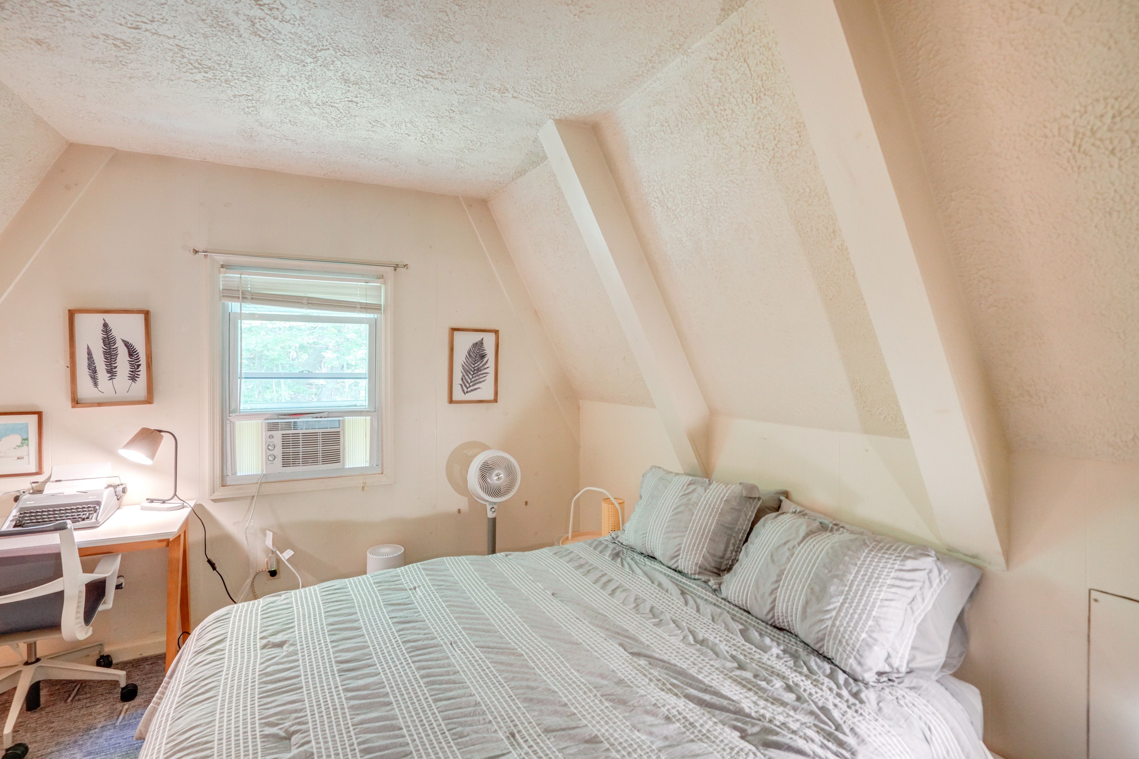 Bedroom 2 | Queen Bed | 2nd Floor | Window A/C Unit