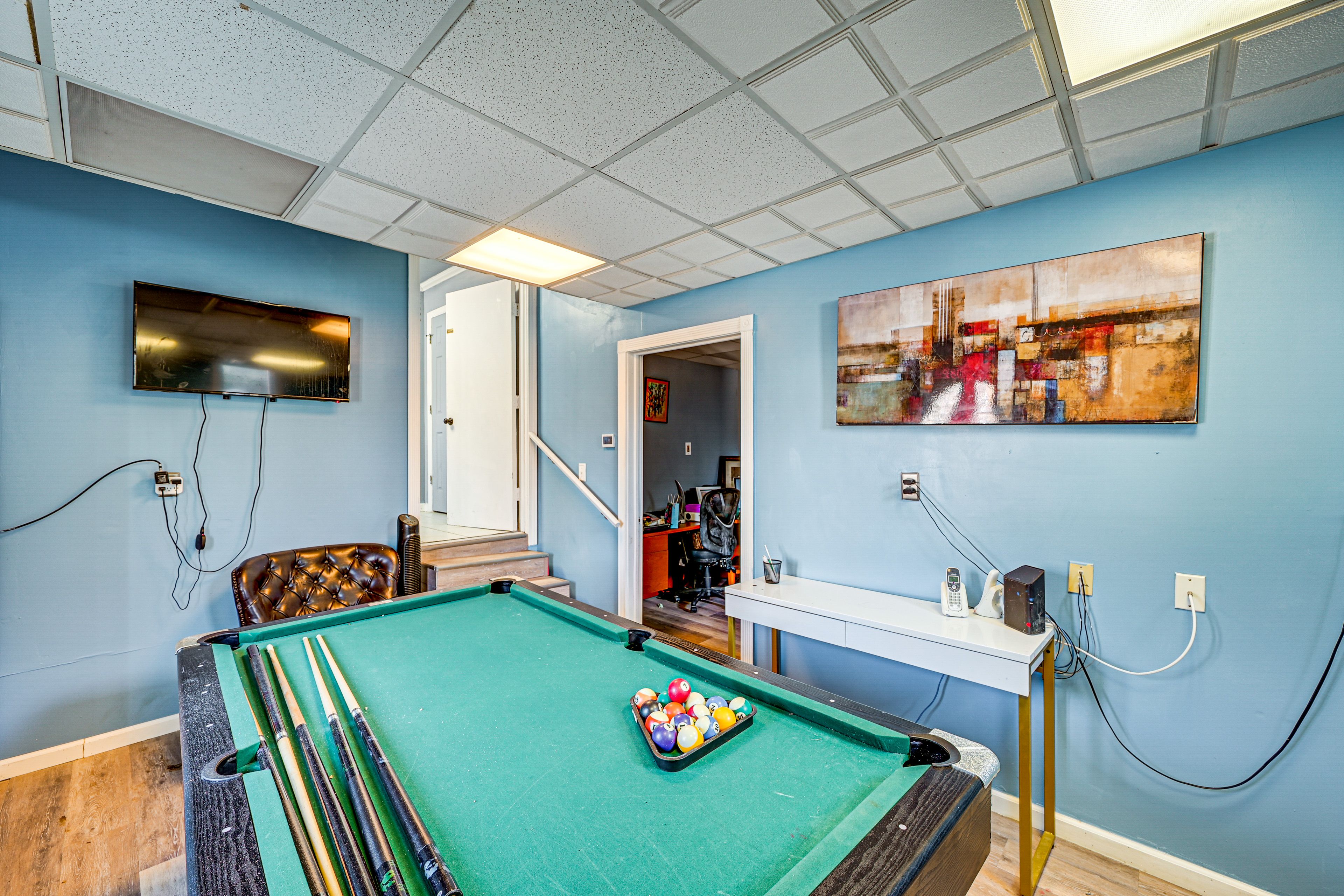 Game Room | 1st Floor | Steps to Enter | Smart TV