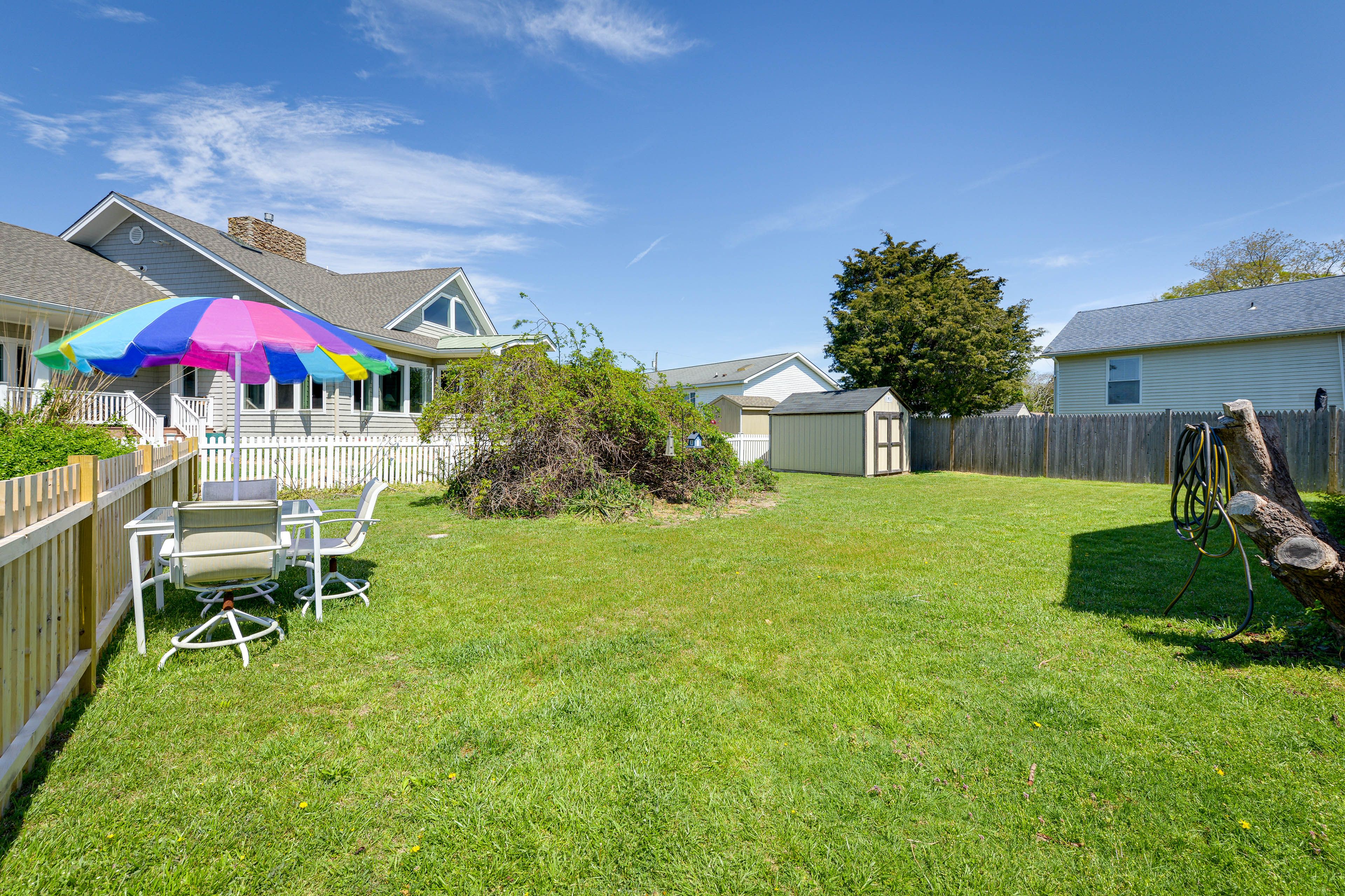 Fenced-In Yard | Outdoor Seating & Dining