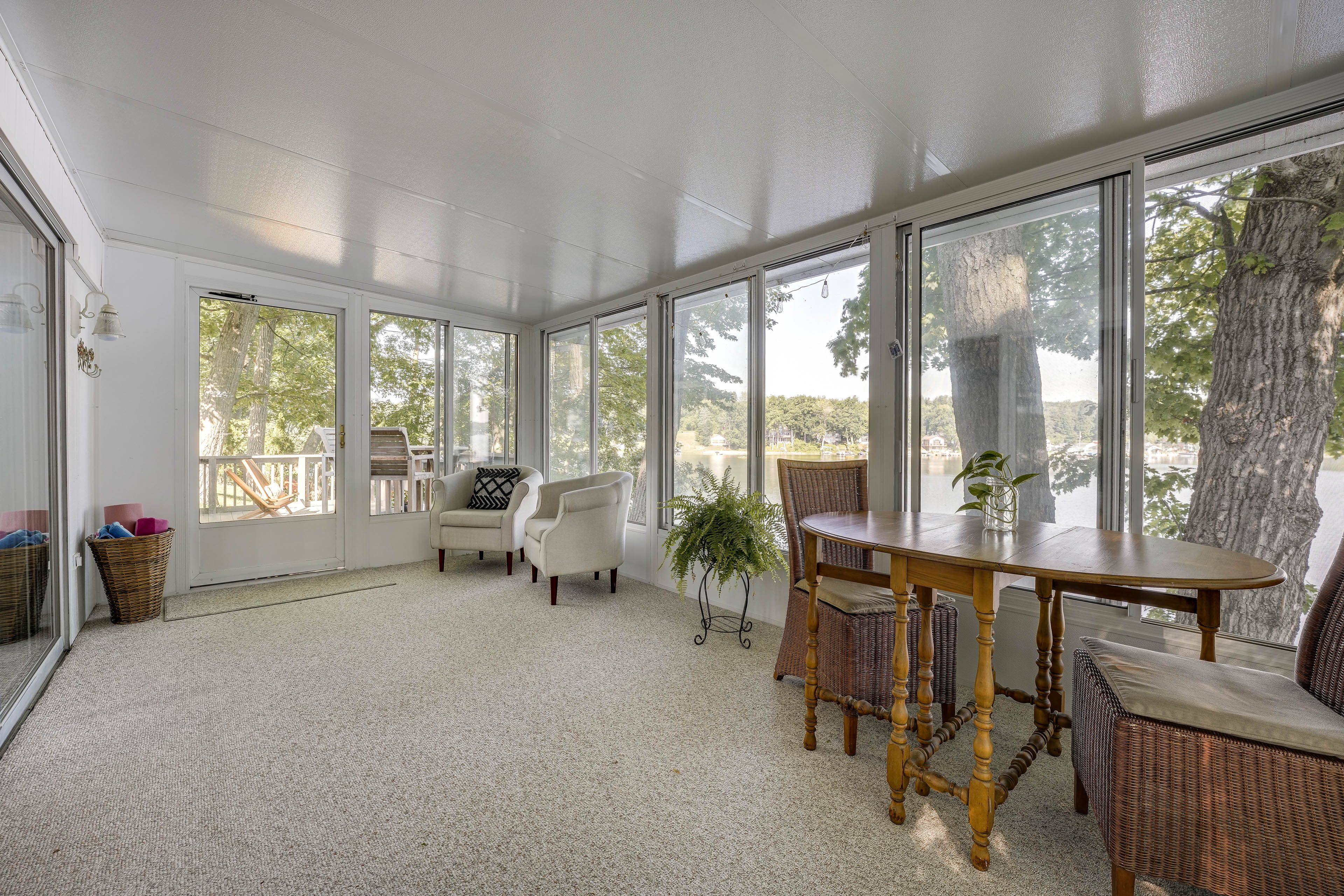 Sunroom | Lake Views
